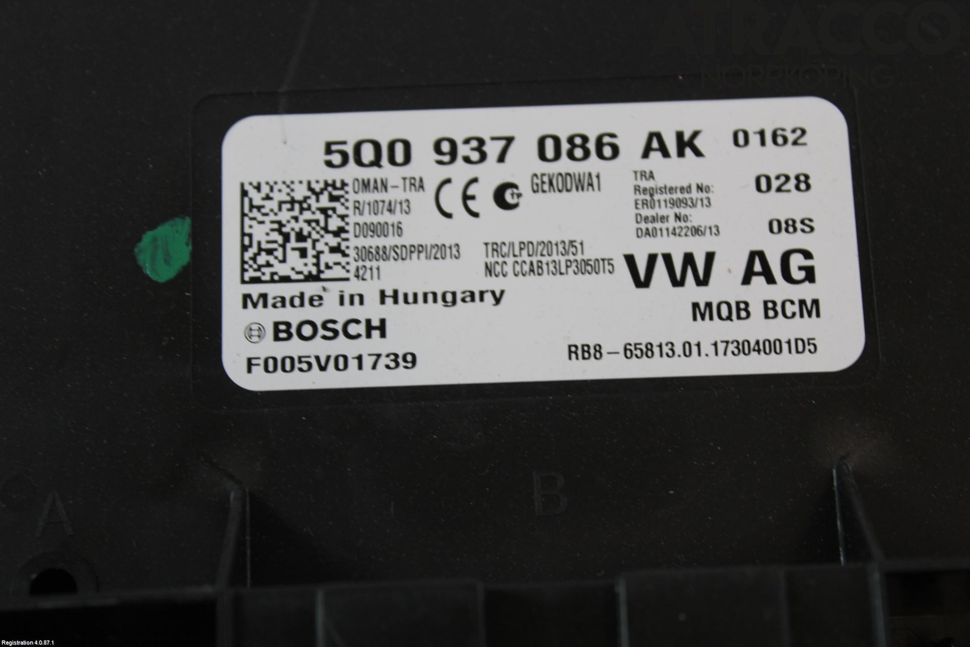 Skoda OCTAVIA (5E) 13-20 Styreenhet Klima