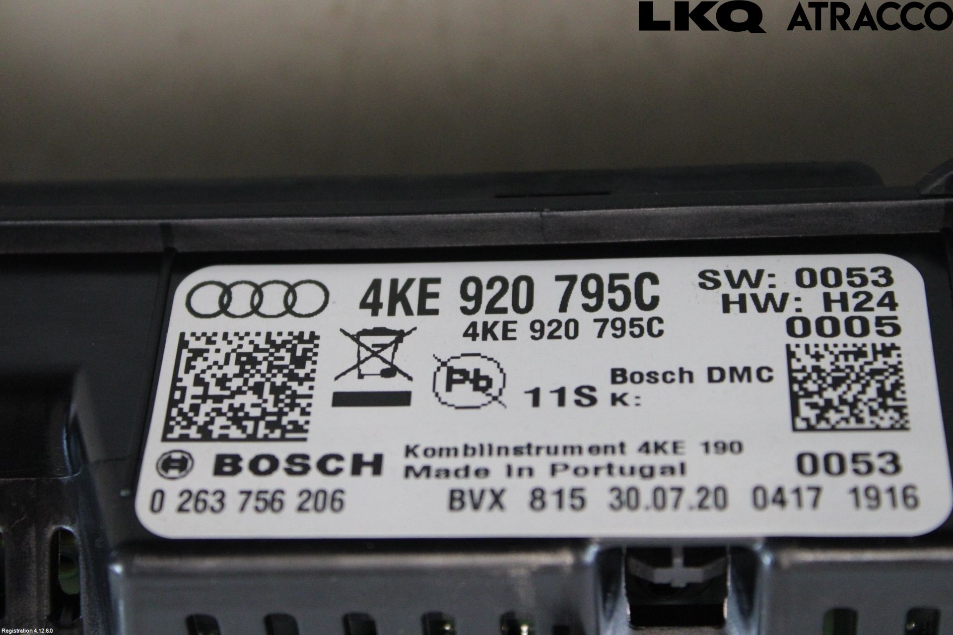 Audi E-TRON, S GE 19- Instr Kombinert