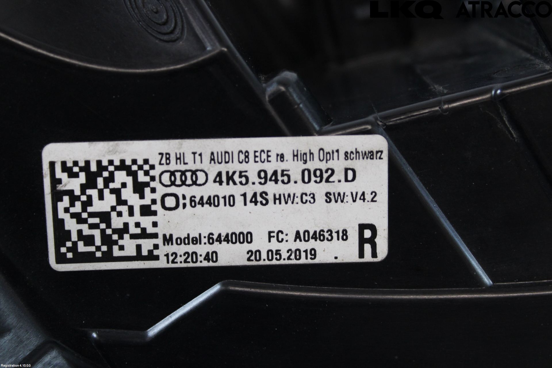 Audi A6 F2/C8 19- Baklykt Høyre
