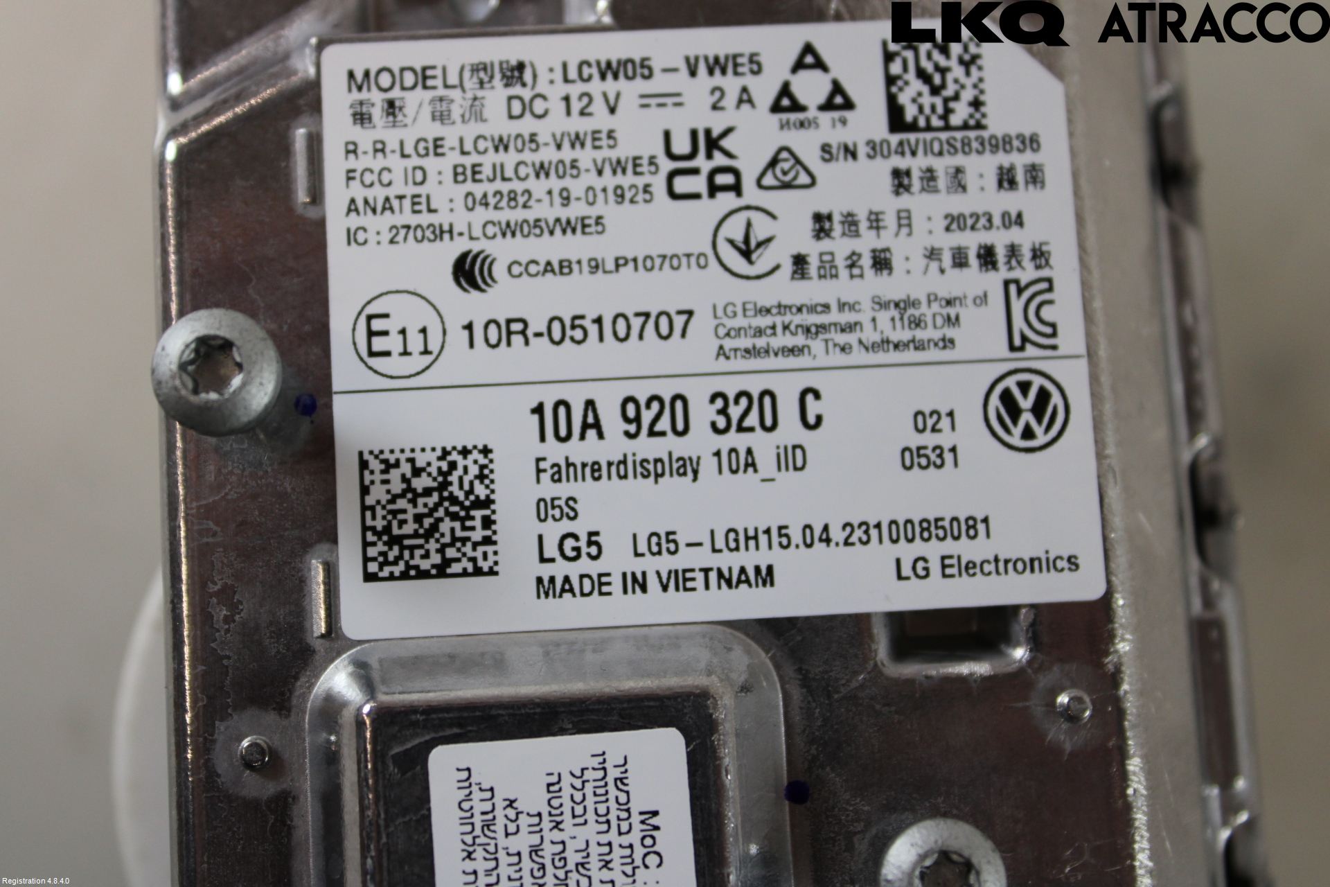 Volkswagen VW ID.4 21- Instr Kombinert