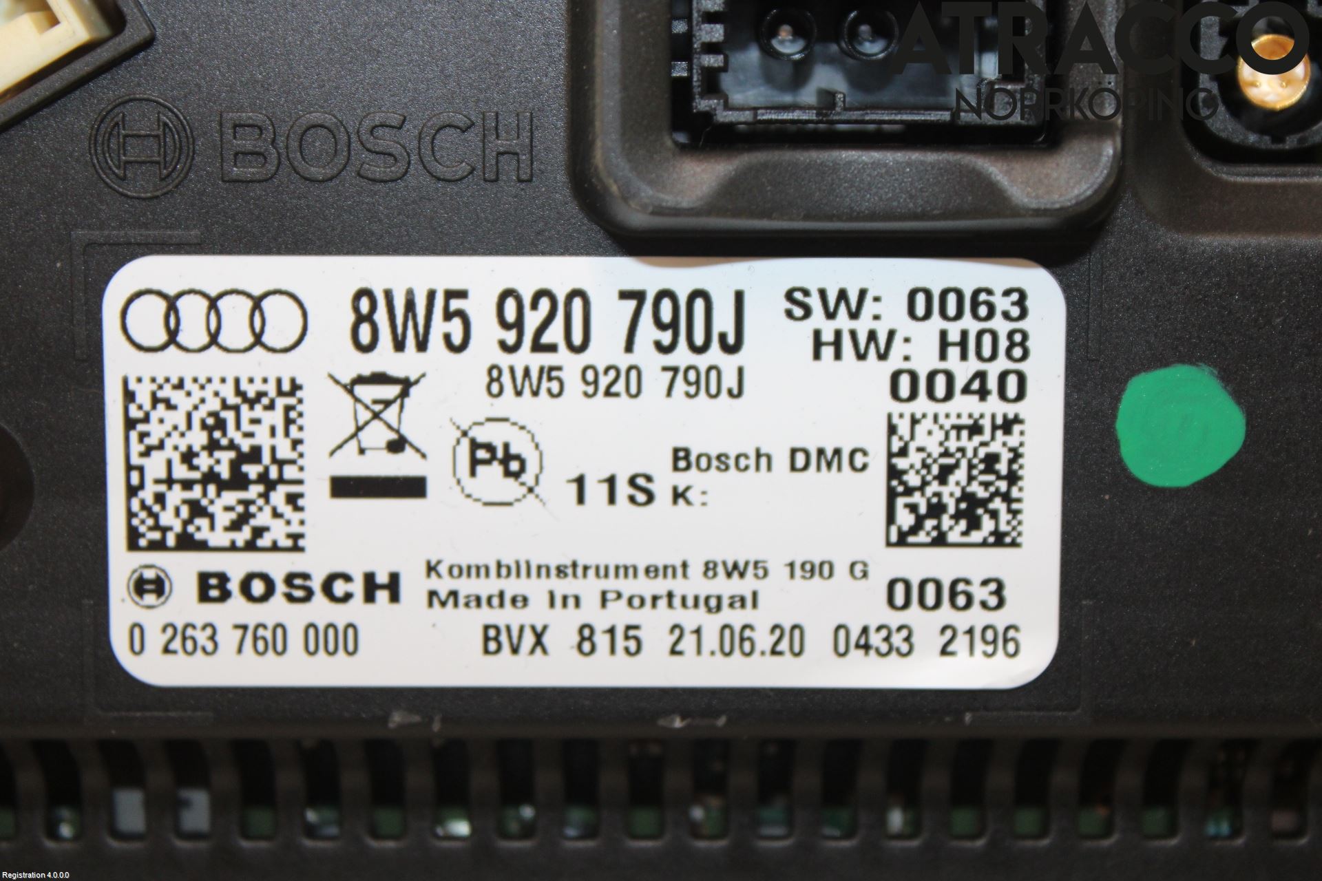 Audi A4/S4 B9 20- Instr Kombinert