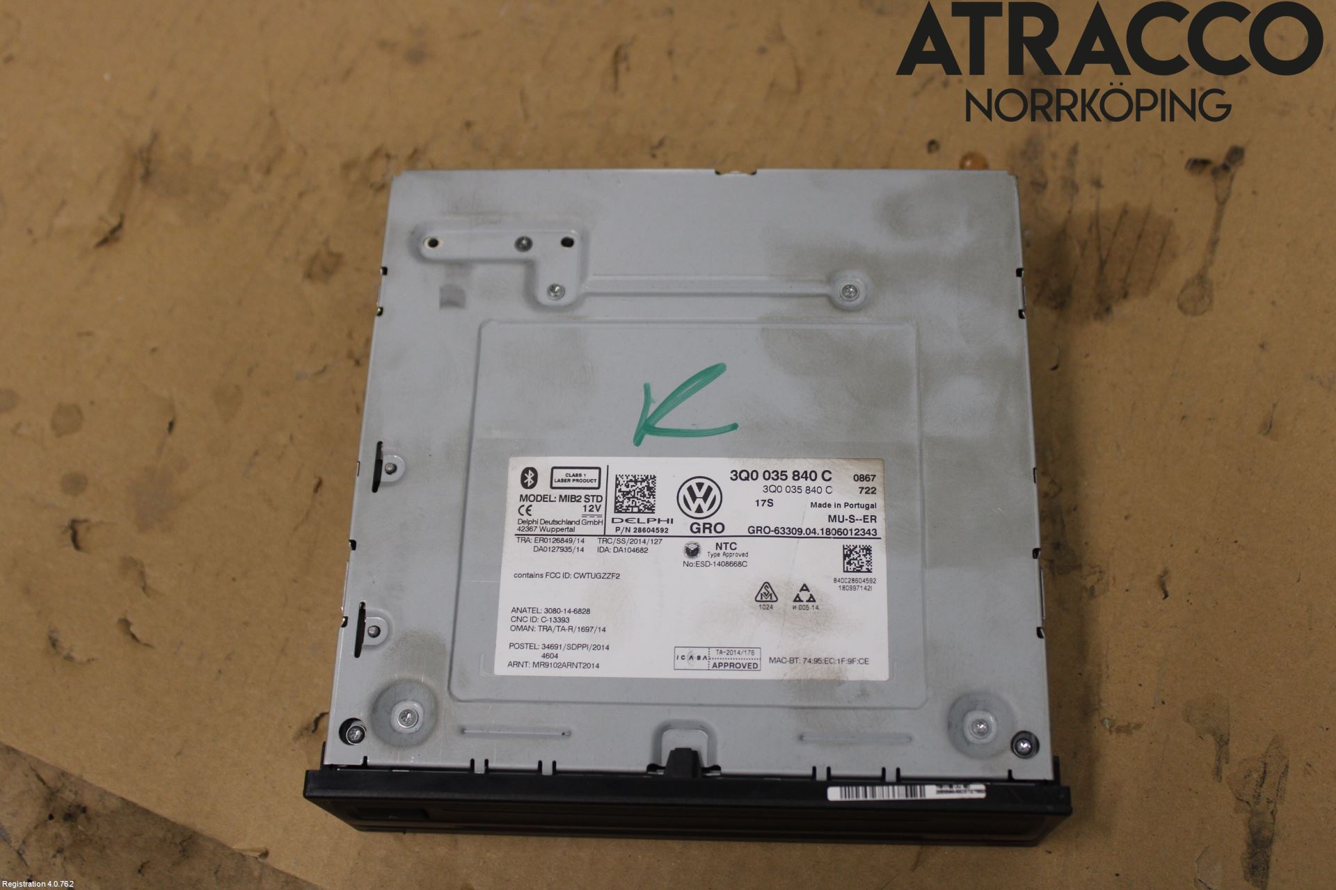 Volkswagen VW PASSAT 15-19 Stereo Radio Med Cd