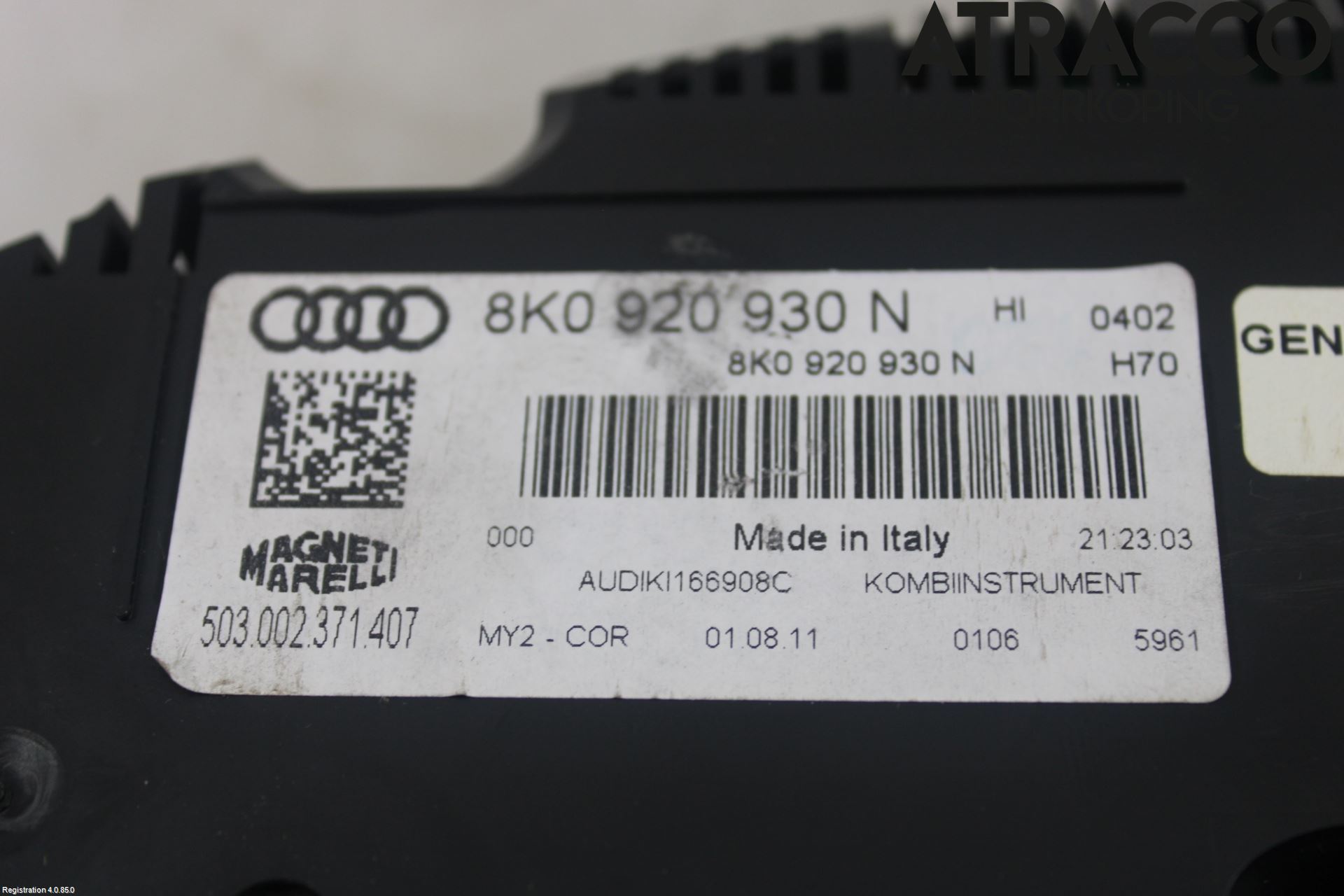 Audi A4/S4 08-11 Instr Kombinert
