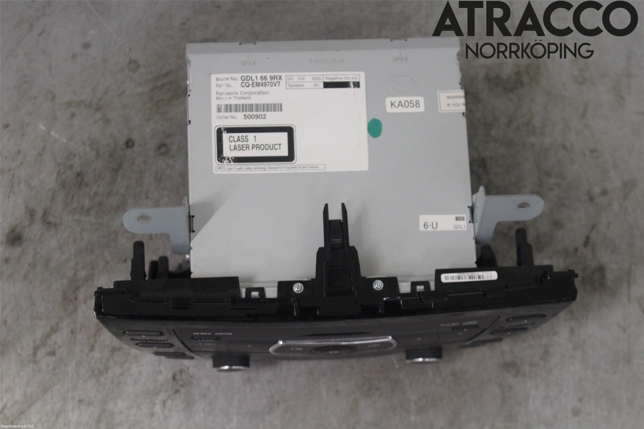 Mazda 6 08-13 Stereo Radio Med Cd