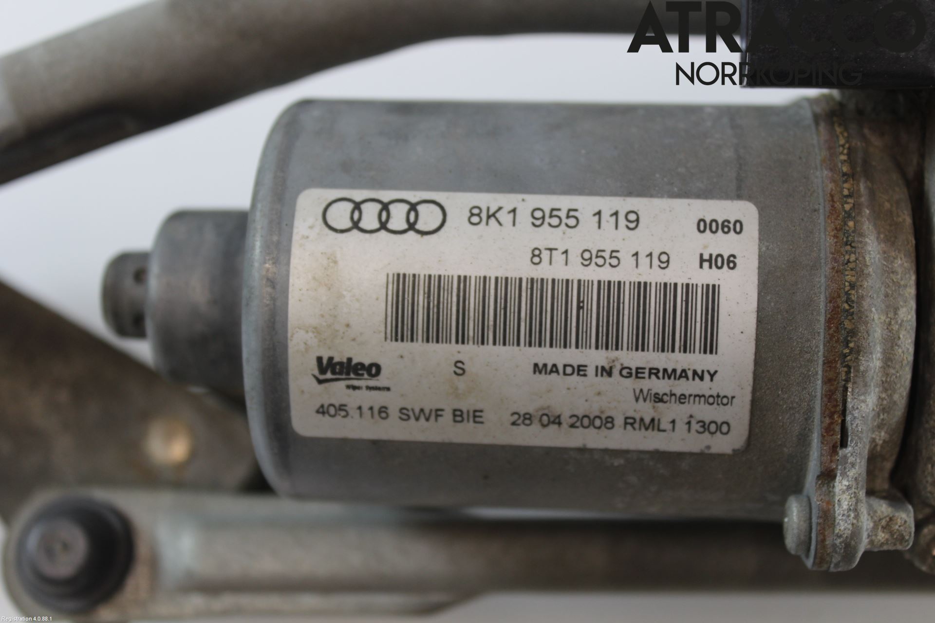 Audi A4/S4 08-11 Viskeroverføring Frontrute