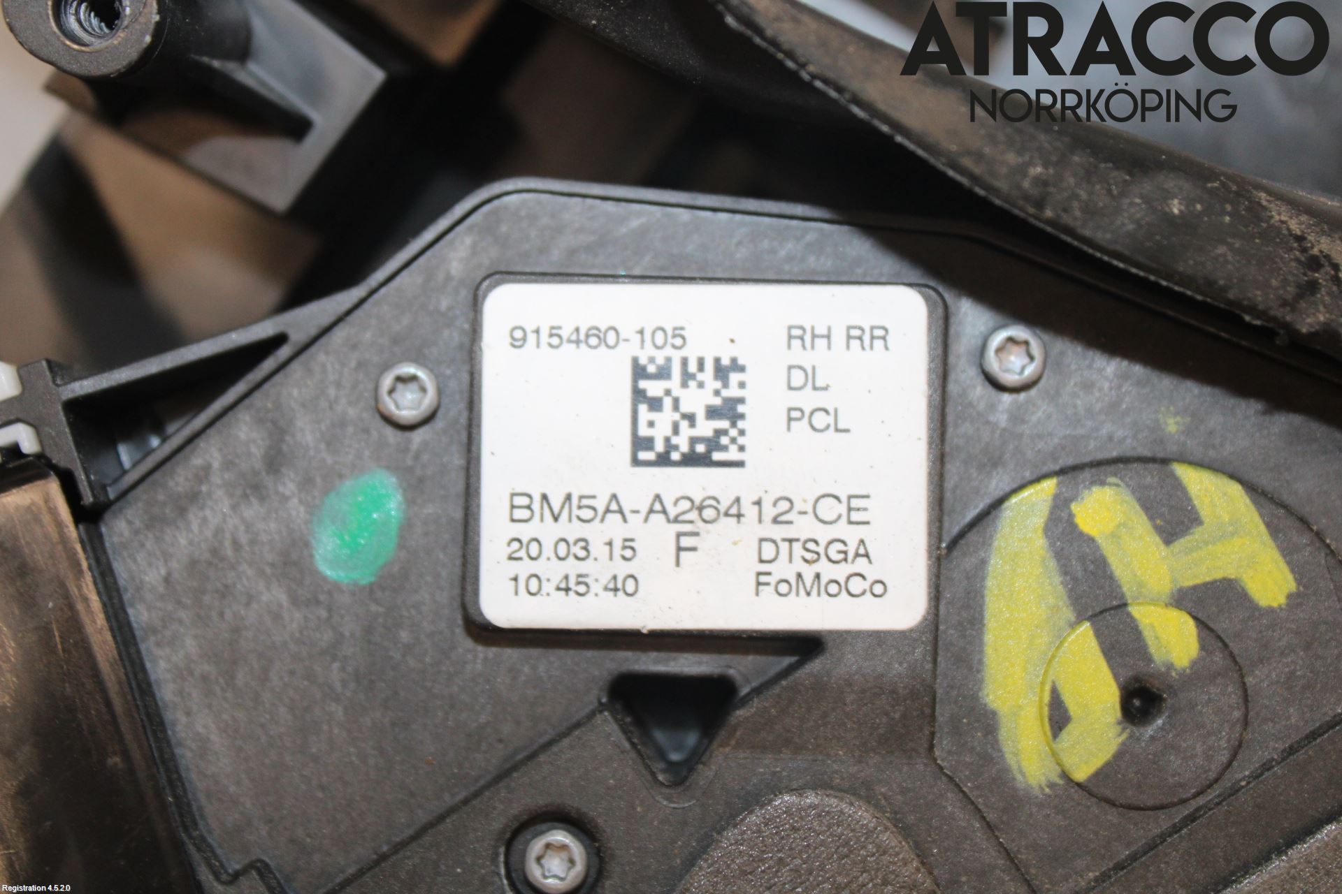 Ford FOCUS 15-18 Dørlås - Låsekasse
