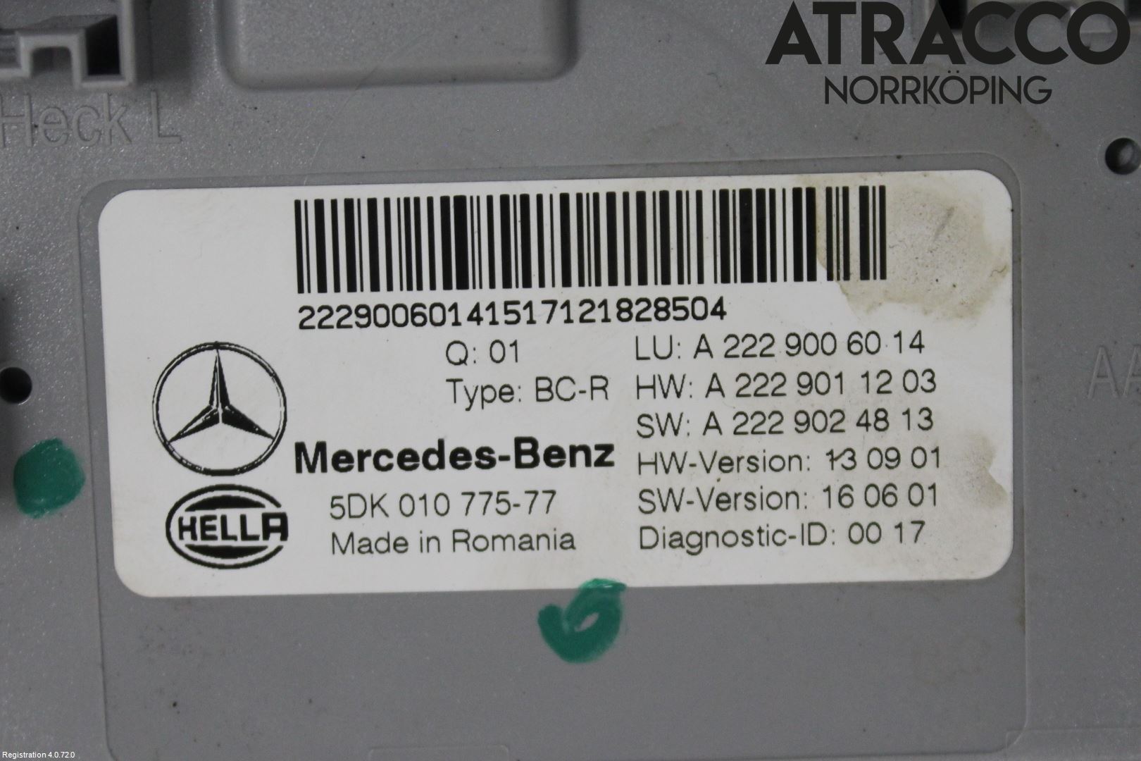 Mercedes-Benz MB C-KLASS (W205) 14-21 Styreenhet Øvrig