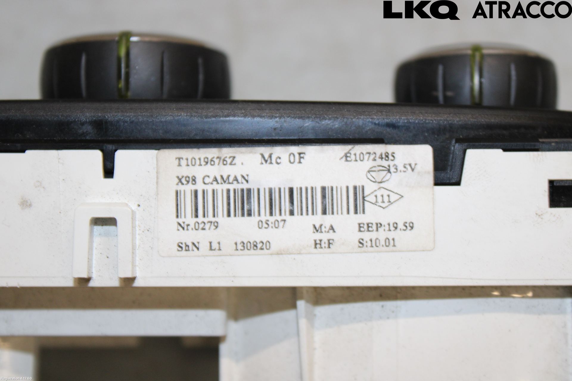 Renault CLIO IV 12-16 Varmeapparat Panel(Regulering)