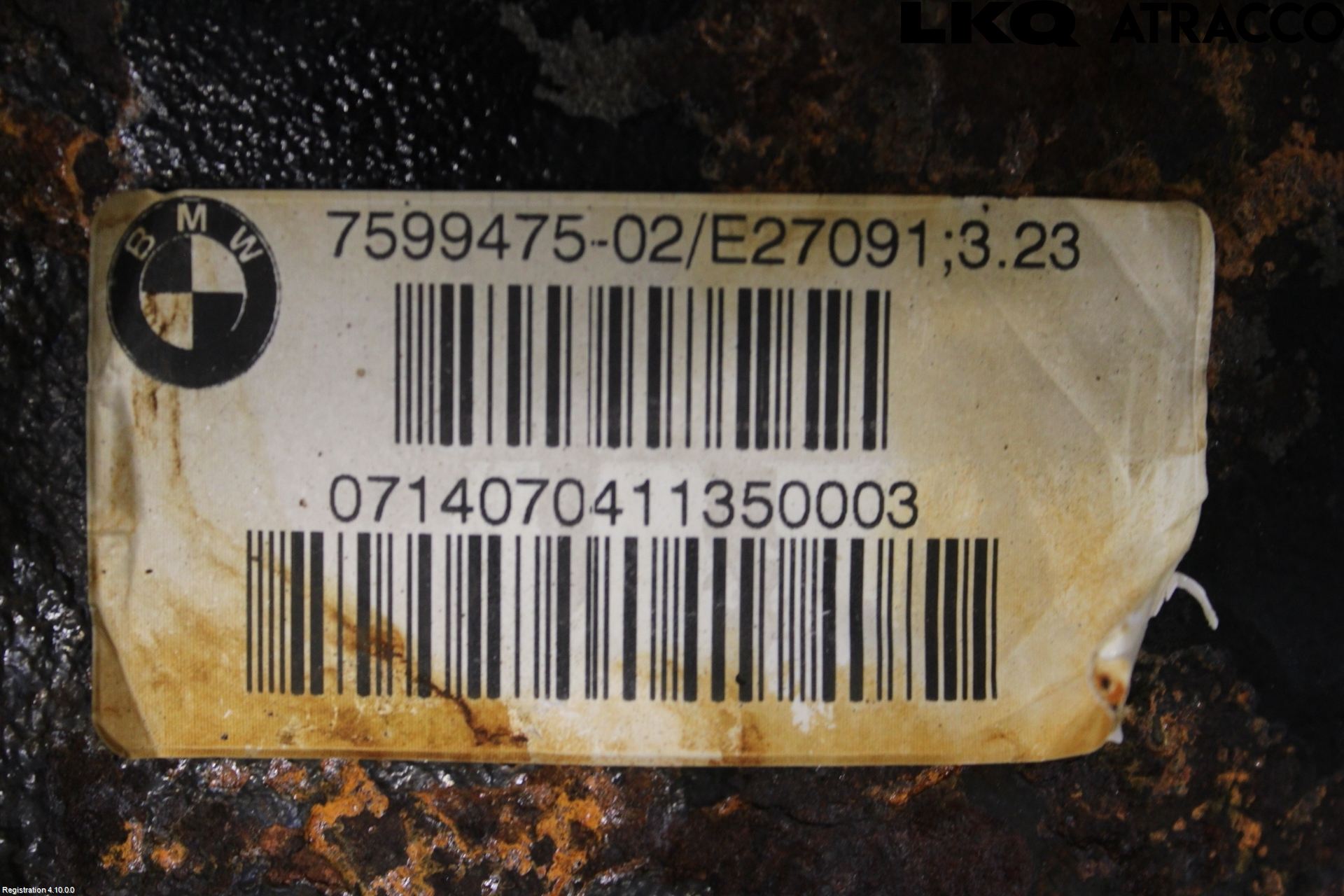 BMW 3 F30/F31/F80 12-19 Bakaksel Kardang Bak -Diff