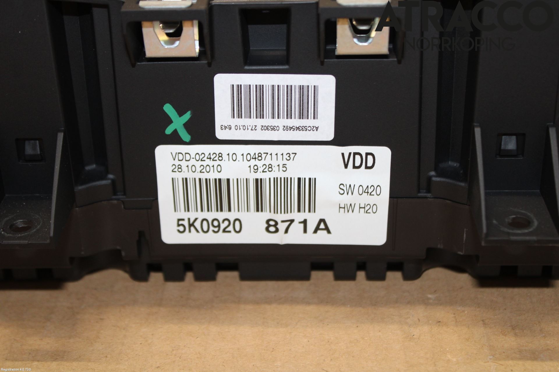 Volkswagen VW GOLF VI 09-13 Instr Kombinert