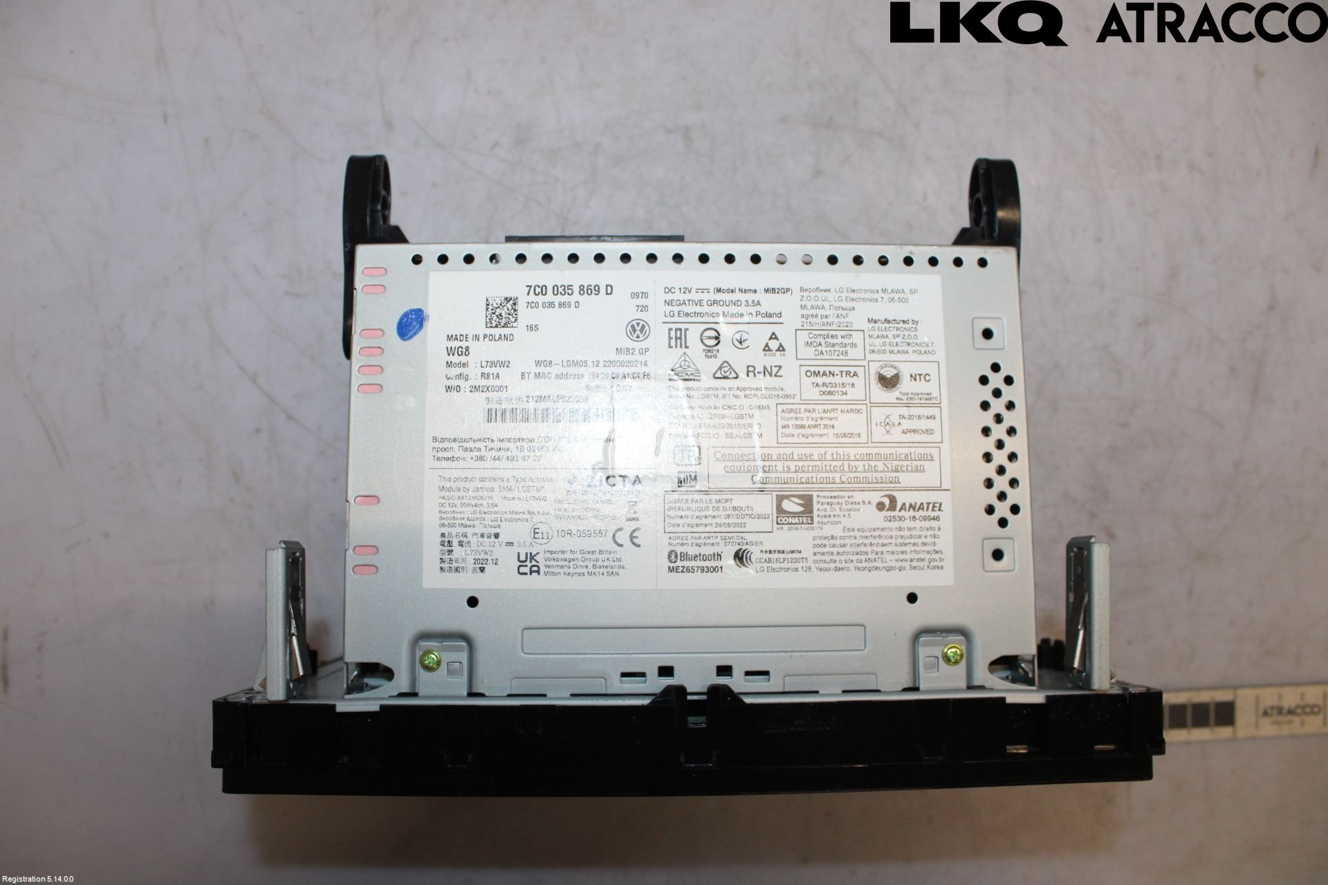 Volkswagen VW CRAFTER II / E-CRAFTER 17- Stereo Radio Med Cd