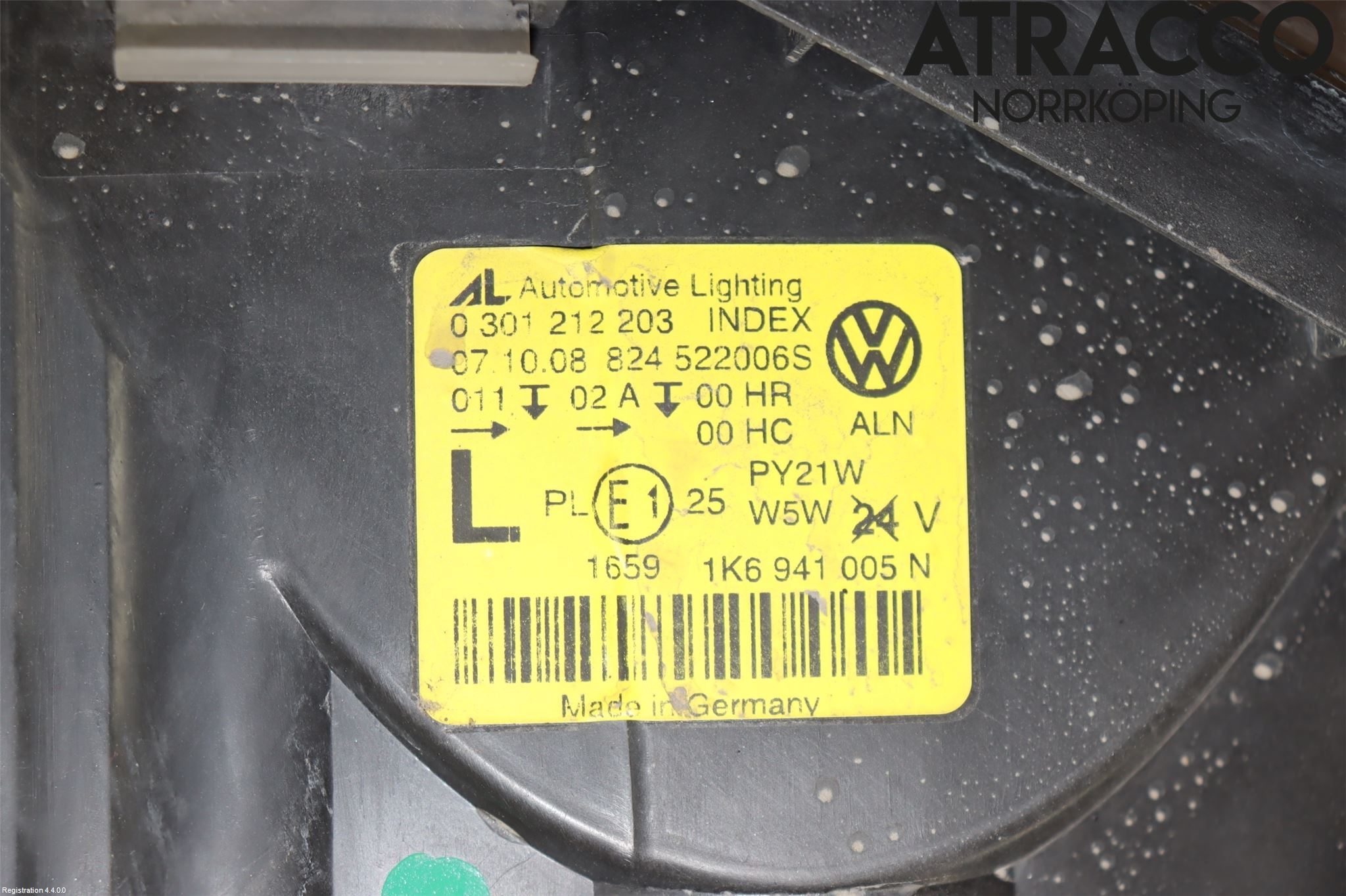 Volkswagen VW GOLF V 04-09 Frontlykt Venstre