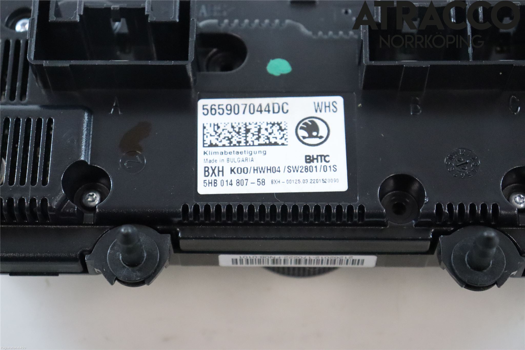 Skoda KODIAQ 17-24 Varmeapparat Panel(Regulering)