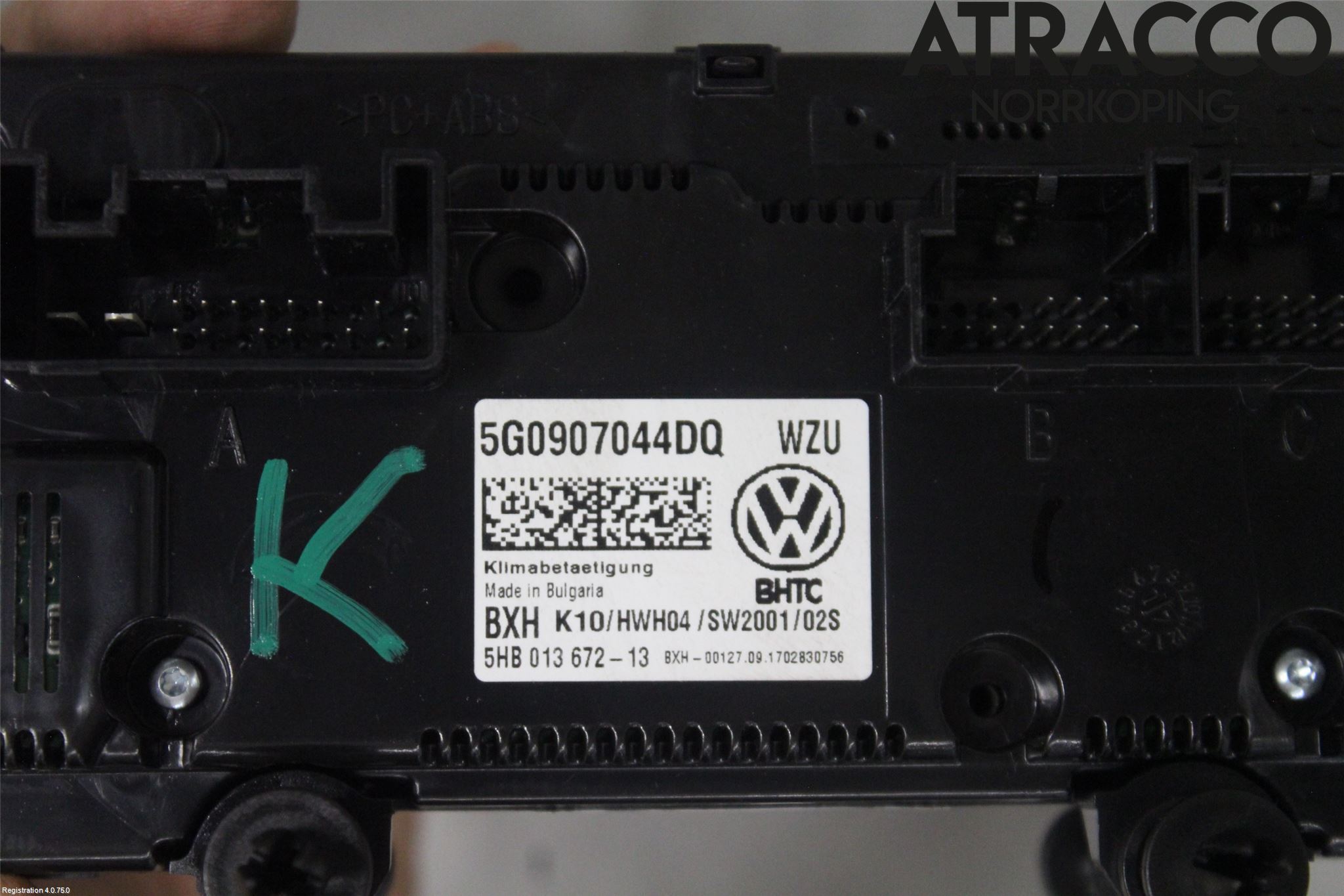 Volkswagen VW ARTEON 17- Varmeapparat Panel(Regulering)