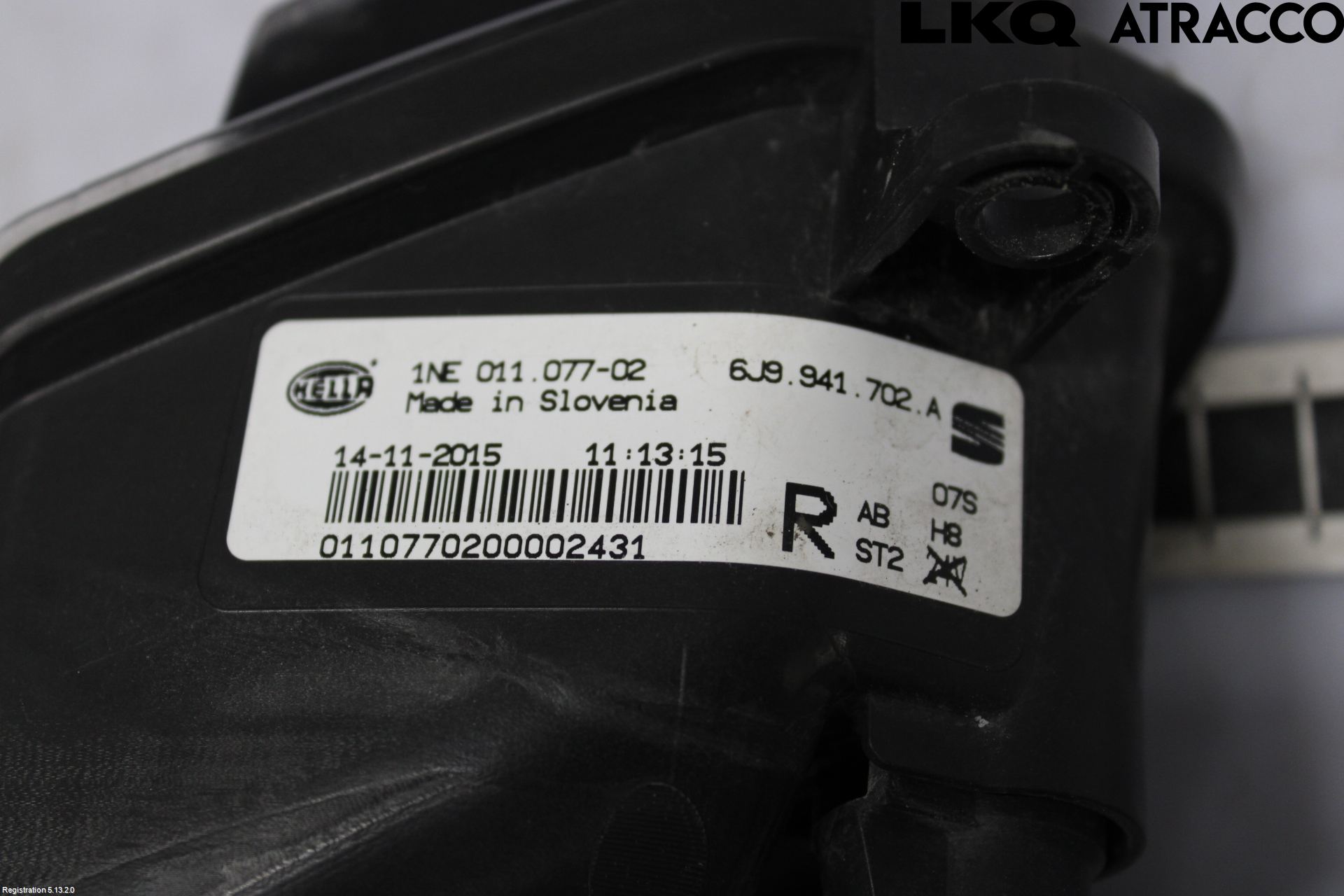 Seat TOLEDO 12-19 Frontlykt-Kurve-Tåkelys