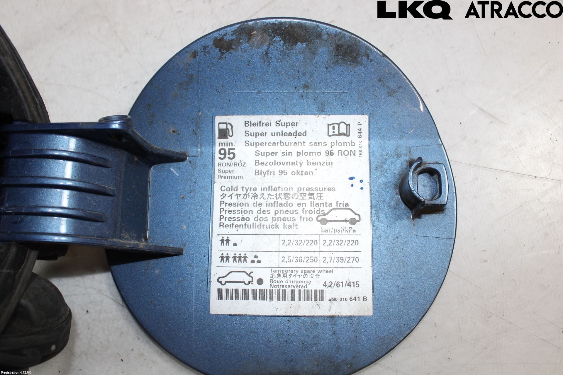 Volkswagen VW TIGUAN 07-16 Drivstoff Tankluke