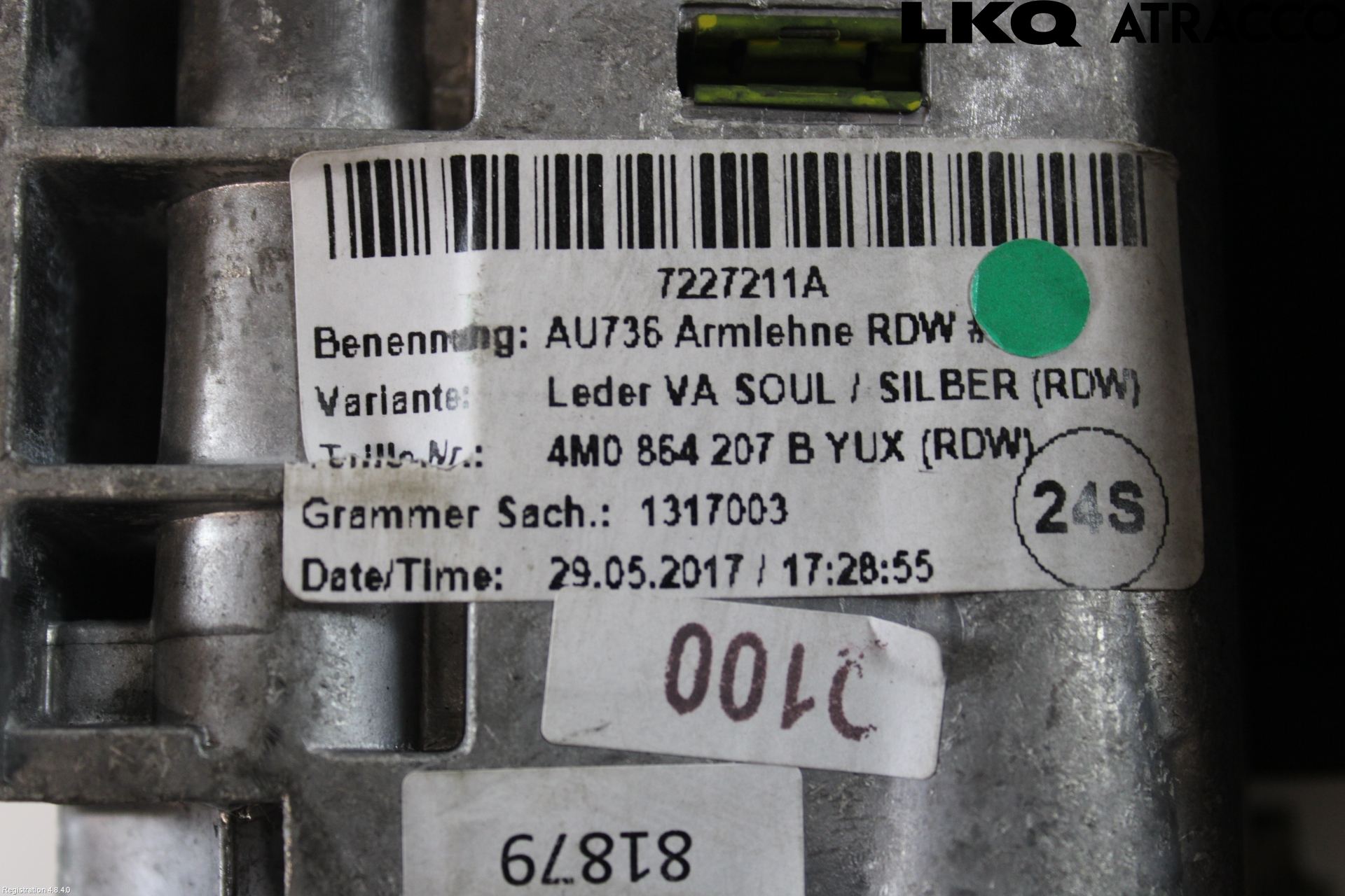 Audi Q7/SQ7 Innr Armlene