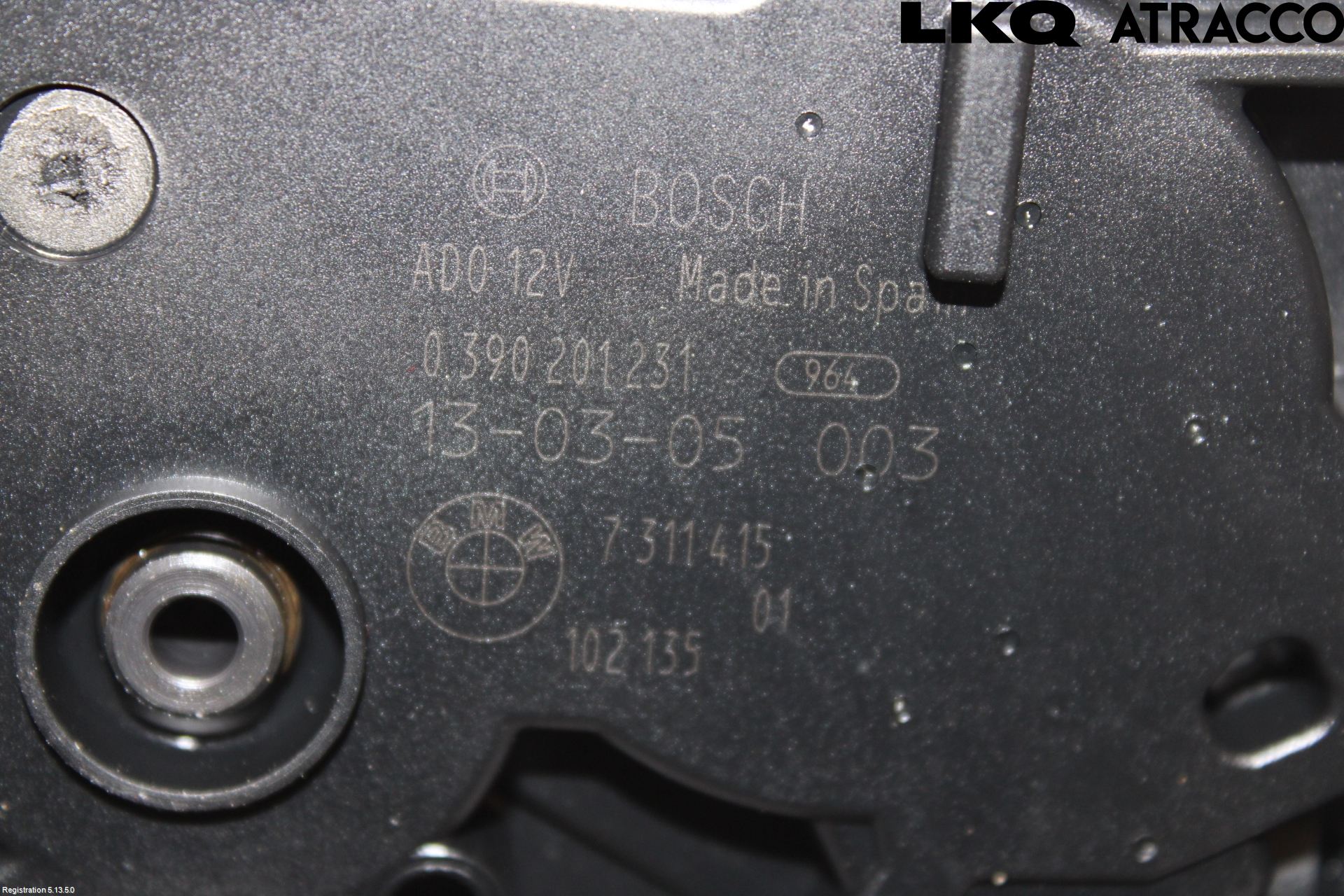BMW 5 F10/F11/F18 09-17 Viskermotor Bakluke