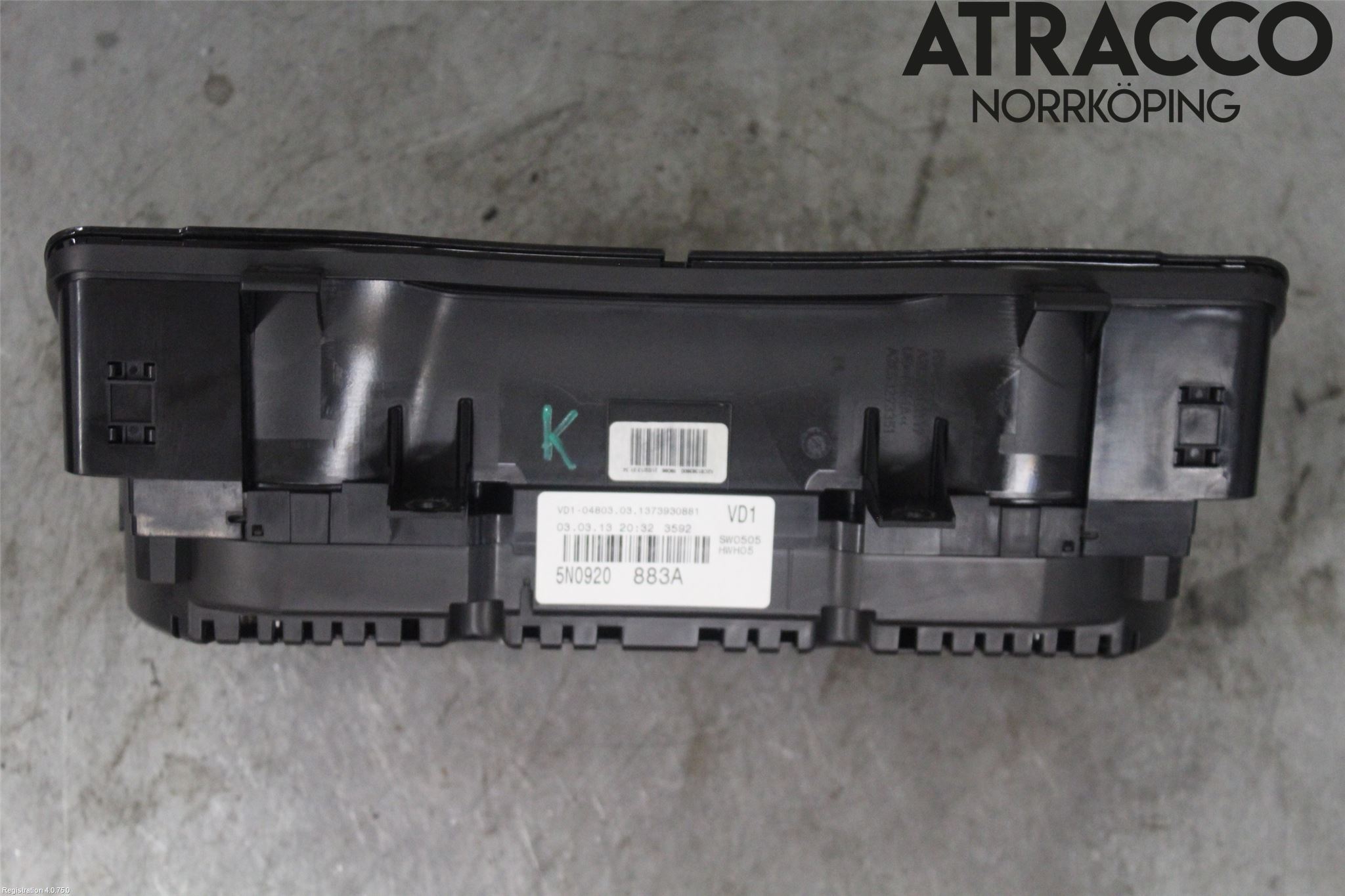 Volkswagen VW TIGUAN 07-16 Instr Kombinert