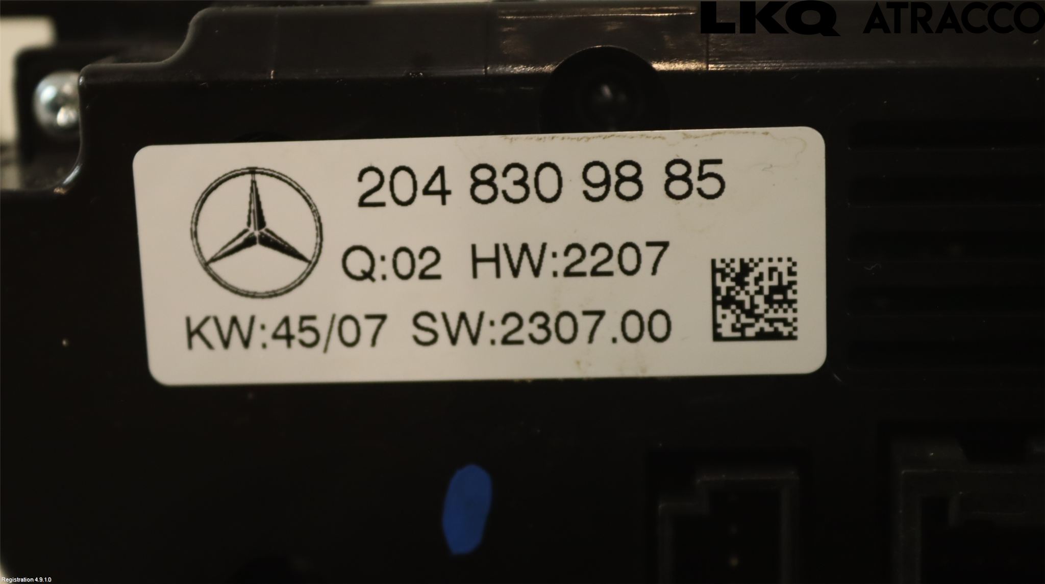 Mercedes-Benz MB C-KLASS (W204) 07-15 Varmeapparat Panel(Regulering)