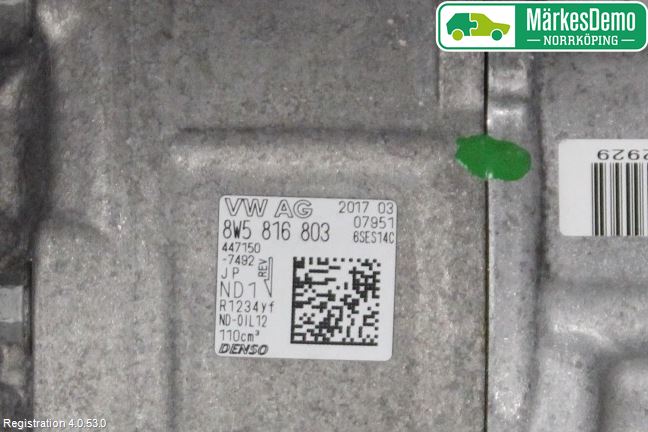 Audi A4/S4 B9 16-19 Varme Ac Kompressor