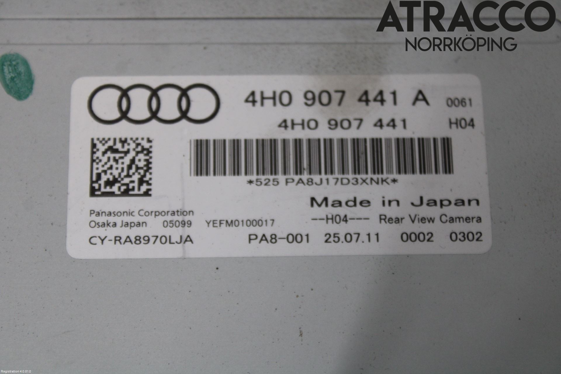 Audi A8/S8 4H 10-17 Styreenhet Parkering