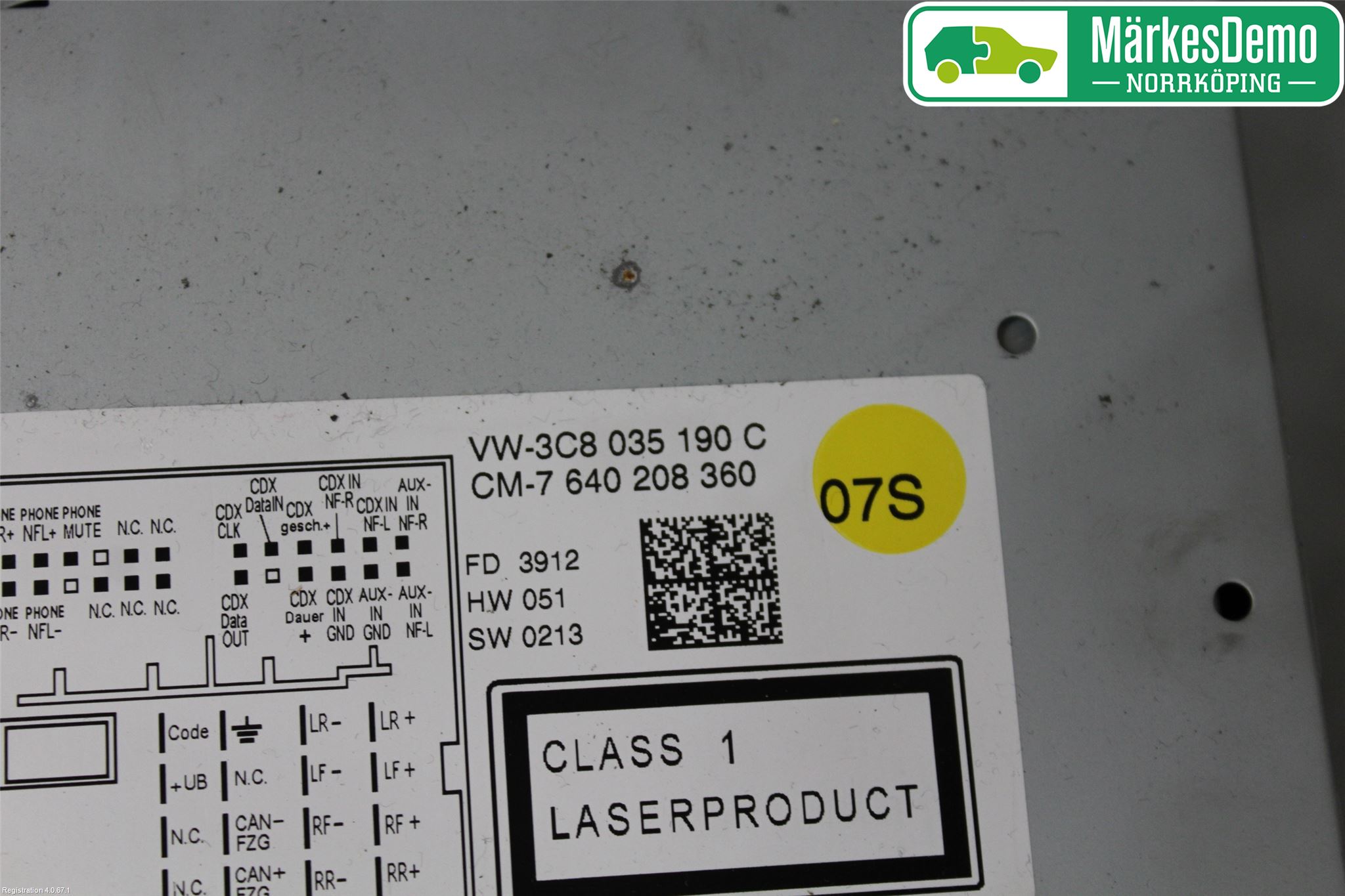 Volkswagen VW PASSAT 11-14 Stereo Radio Med Cd