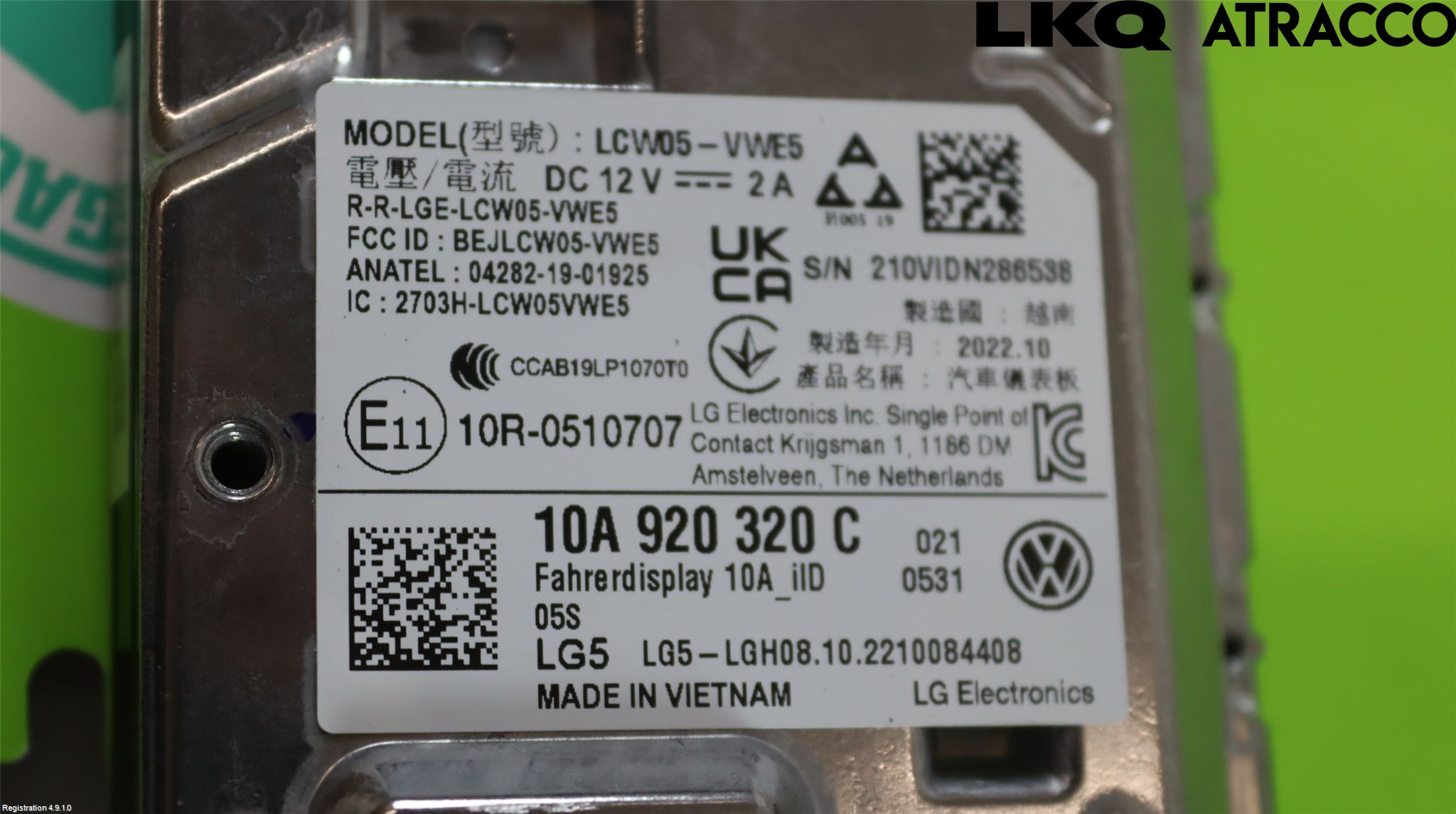 Volkswagen VW ID.4 21- Instr Kombinert