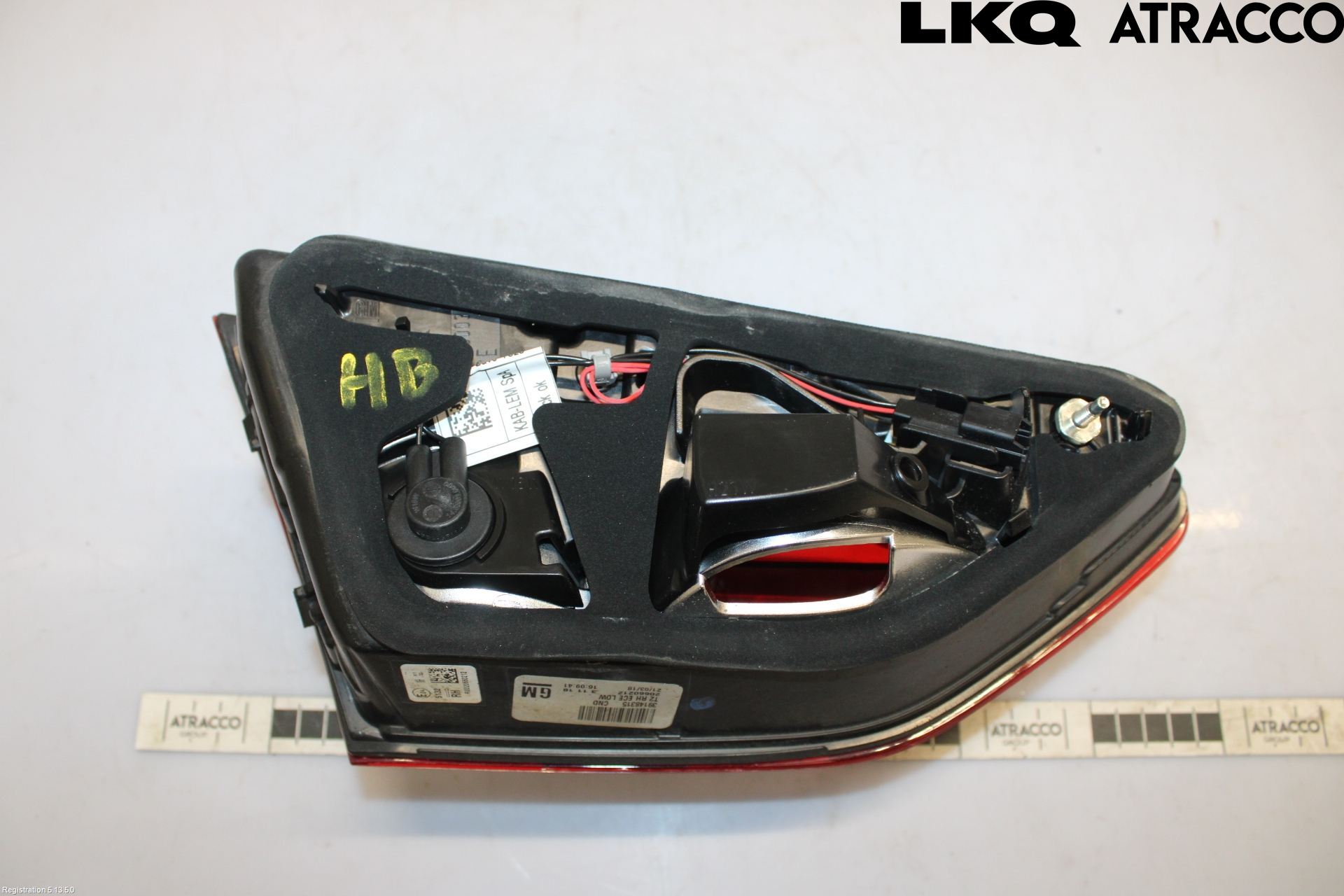 Opel INSIGNIA 17- Baklykt Høyre  På Luke(Indre)