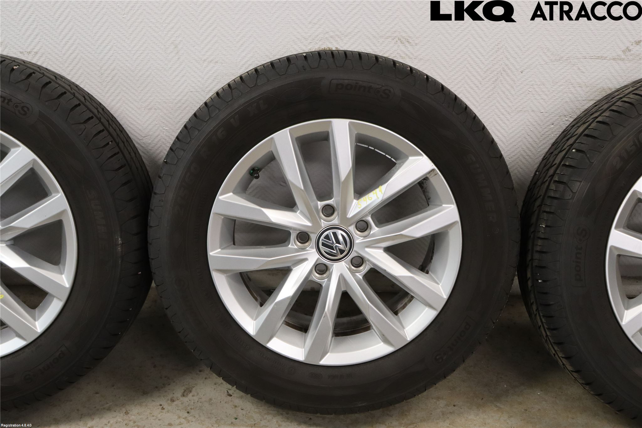Volkswagen VW PASSAT 15-19 Dekk Sommer På Alu Felg 4Stk