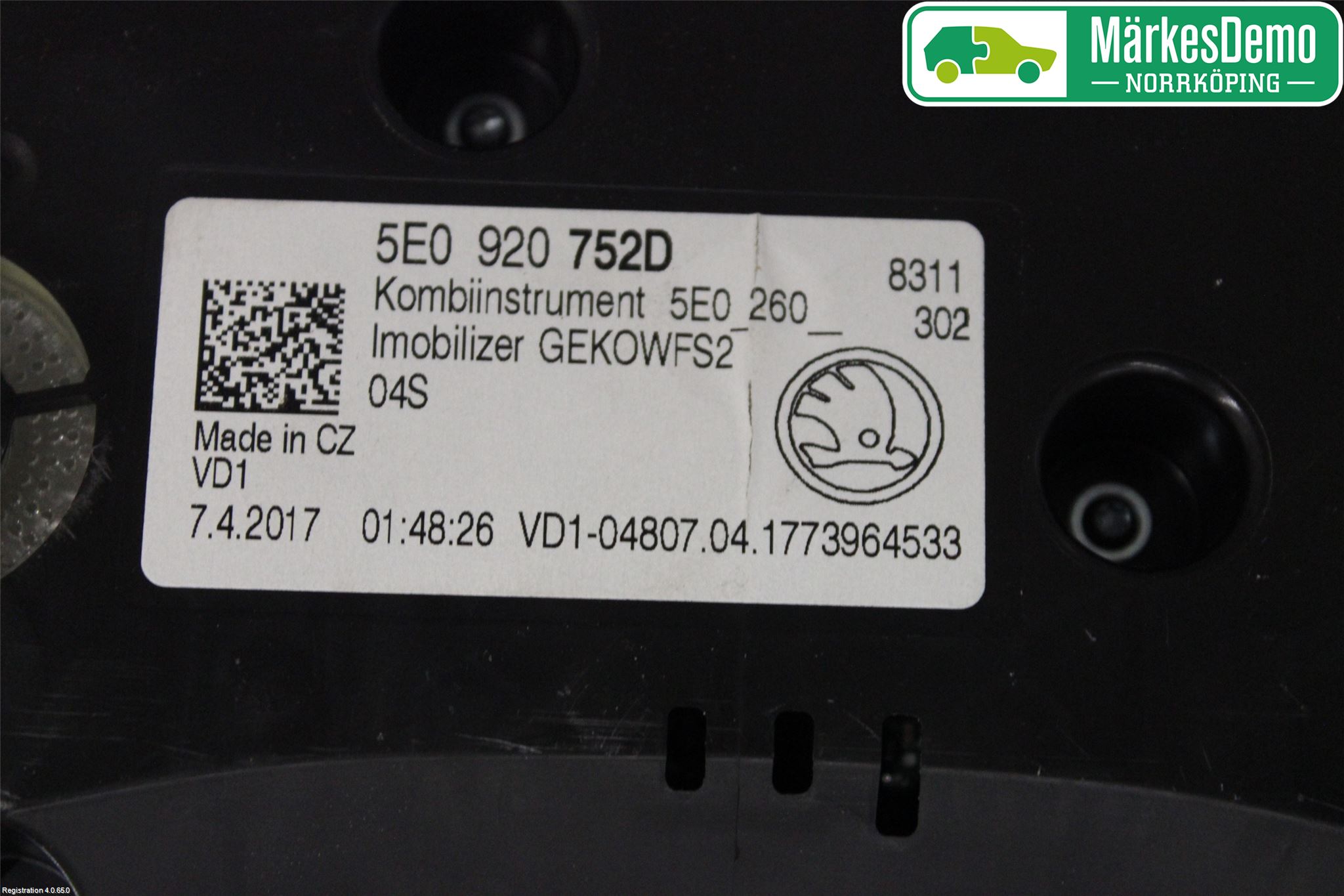 Skoda OCTAVIA (5E) 13-20 Instr Kombinert