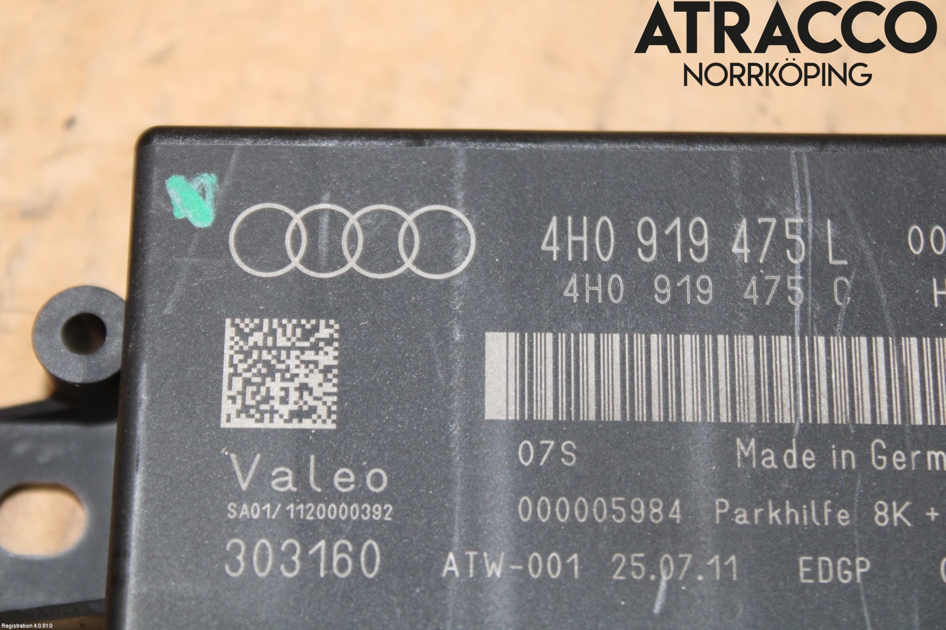 Audi A8/S8 4H 10-17 Styreenhet Parkering