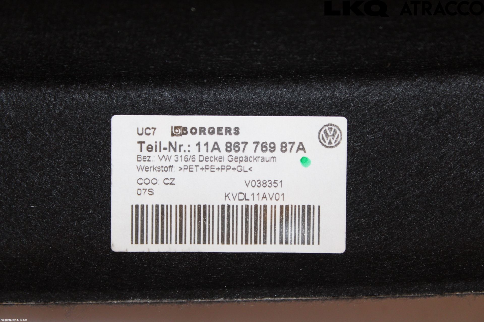 Volkswagen VW ID.4 21- Innr Hattehylle