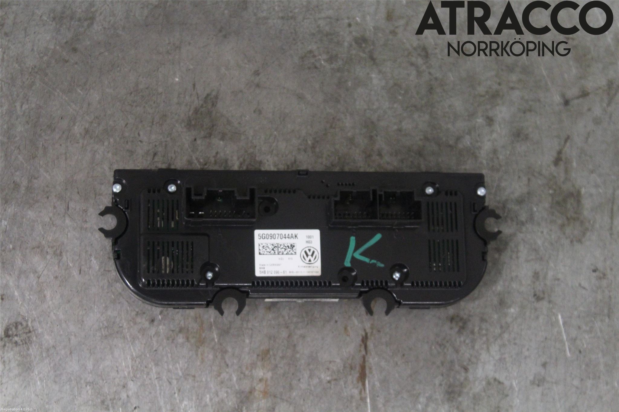 Volkswagen VW PASSAT 15-19 Varmeapparat Panel(Regulering)