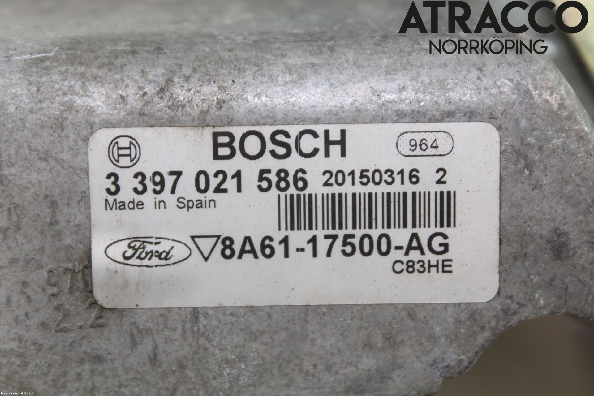 Ford FIESTA 13-17 Viskeroverføring Frontrute