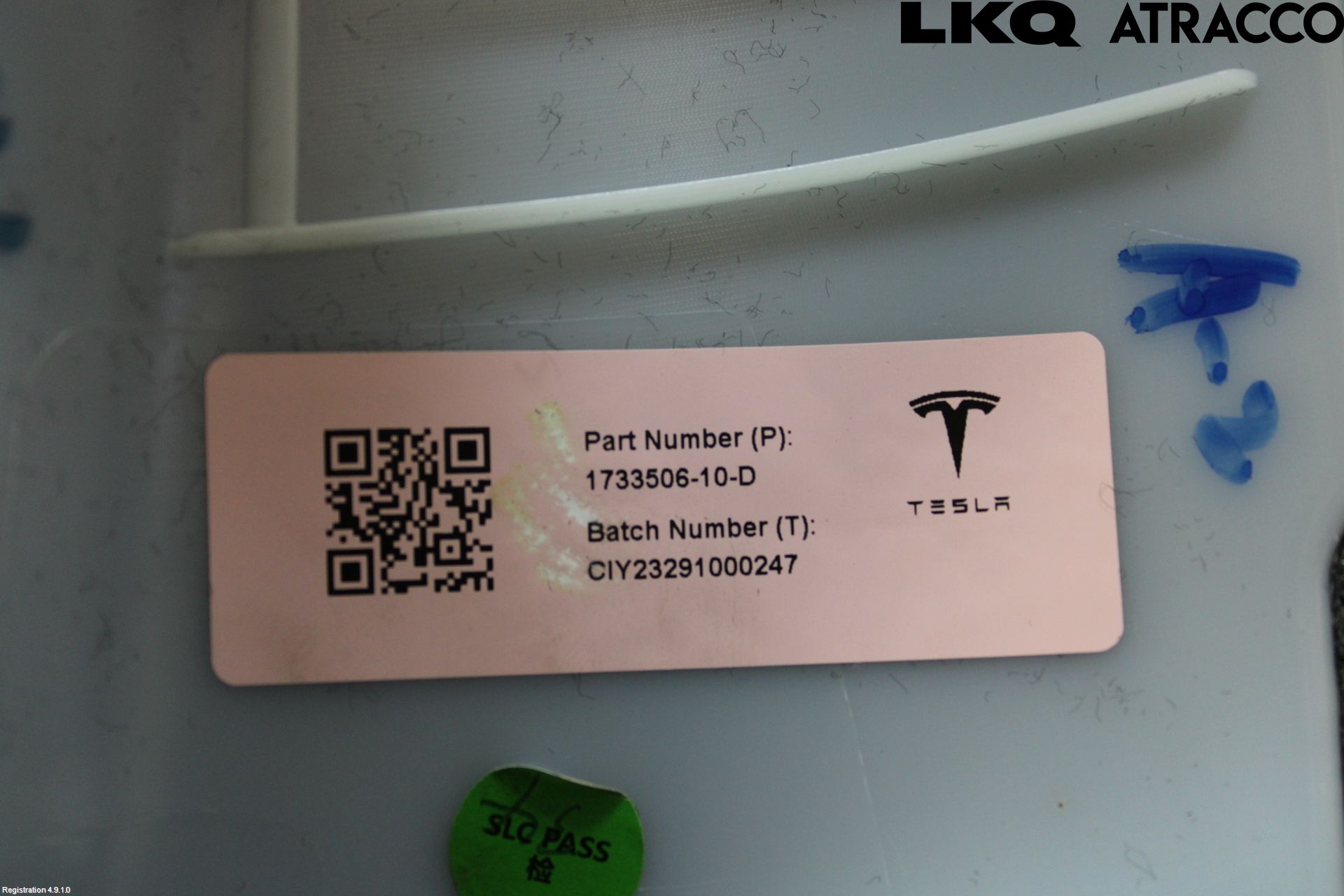 Tesla MODEL 3 17- Innr Deksel A-B-C Stolpe