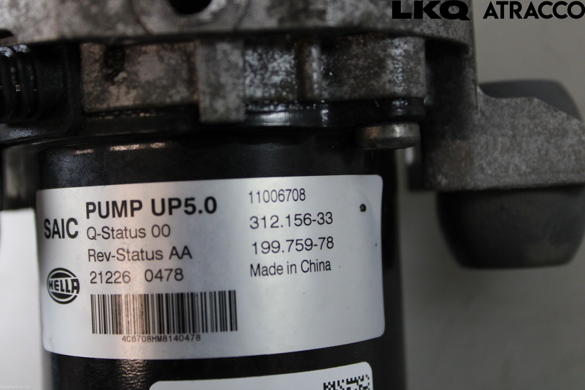 MG ZS EV 20- Vacuumpumpe