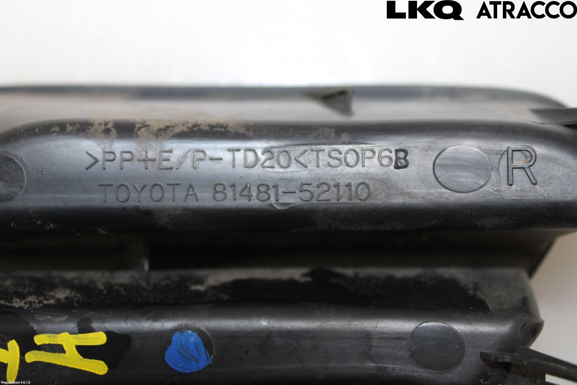 Toyota YARIS XP90 06-11 Støtfanger Foran Hjørne Høyr