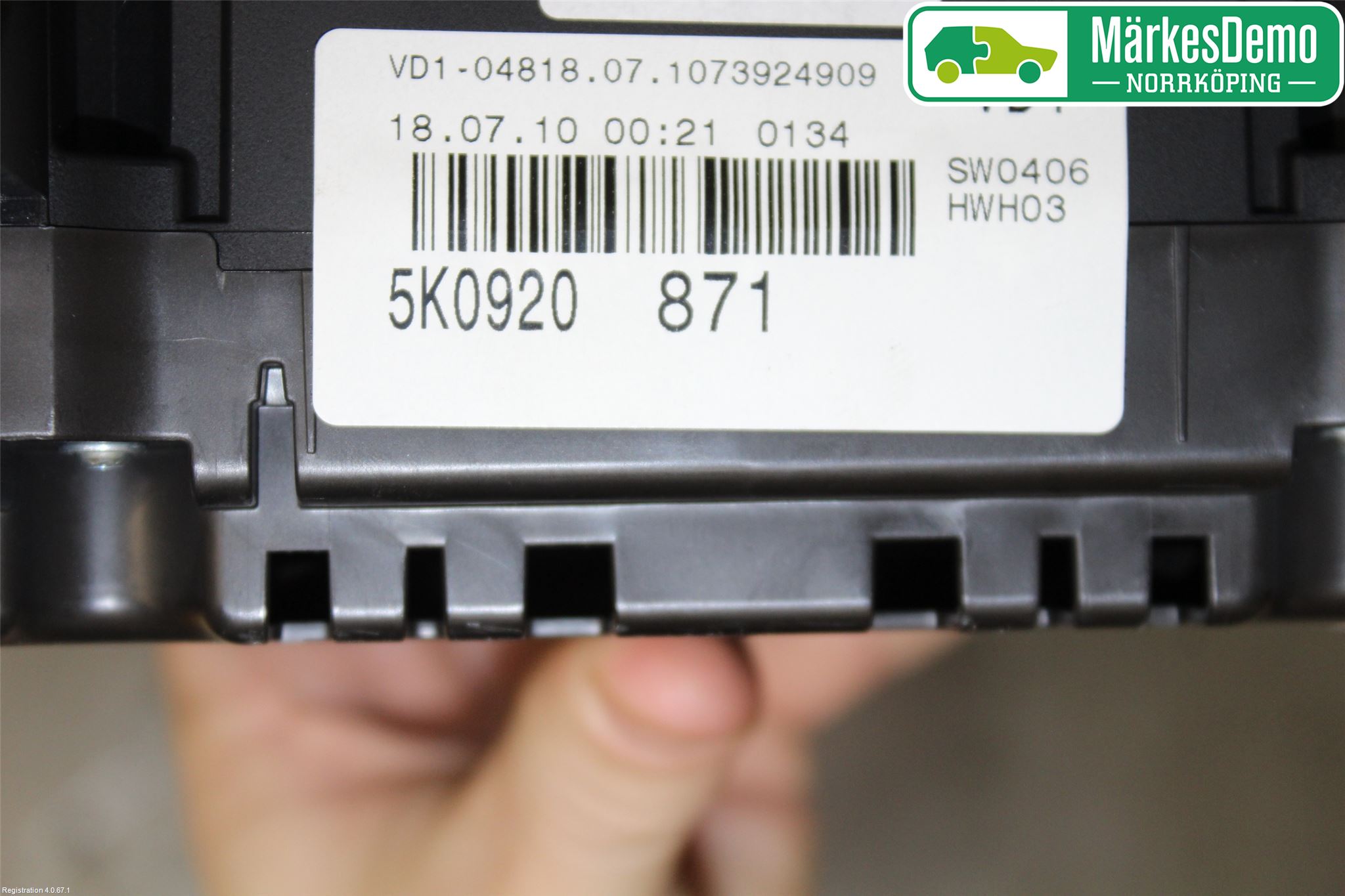 Volkswagen VW GOLF VI 09-13 Instr Kombinert