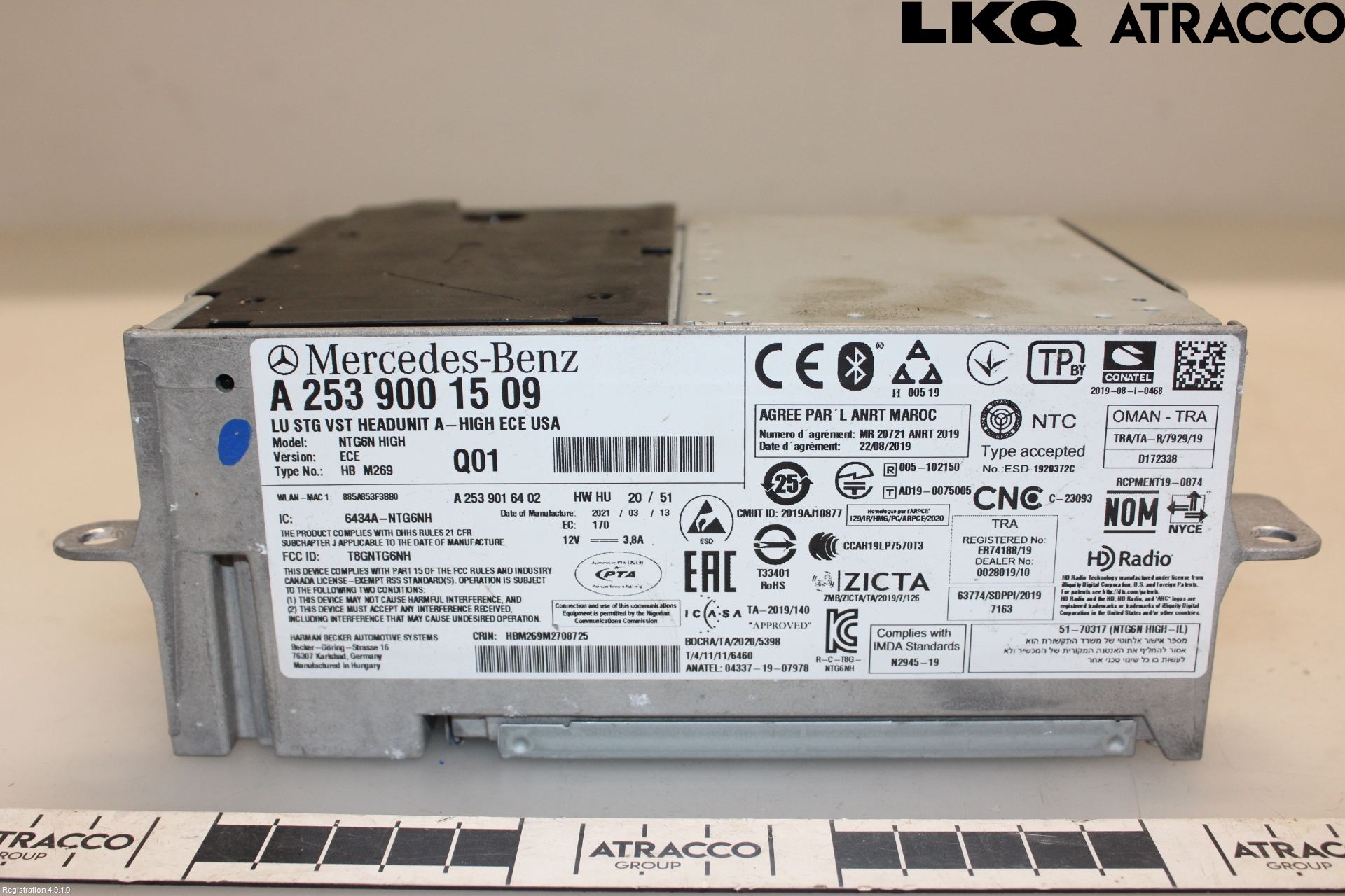Mercedes-Benz MB EQC (N293) 20- Stereo Radio Med Cd