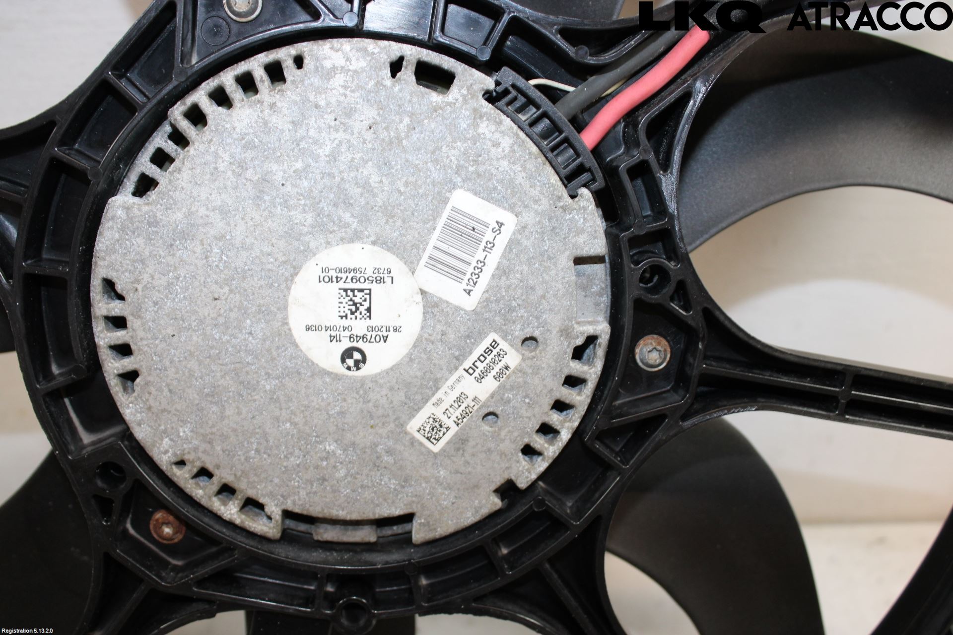 BMW 5 F10/F11/F18 09-17 Kjølevifte Elektrisk