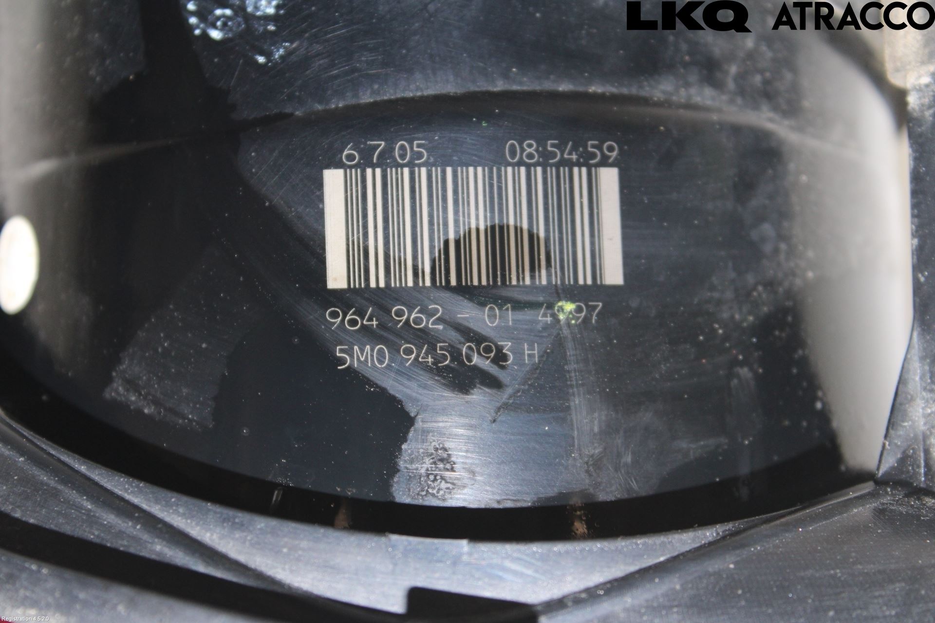 Volkswagen VW GOLF PLUS/CROSS GOLF 04-14 Baklykt Venstre  På Luke(Indre