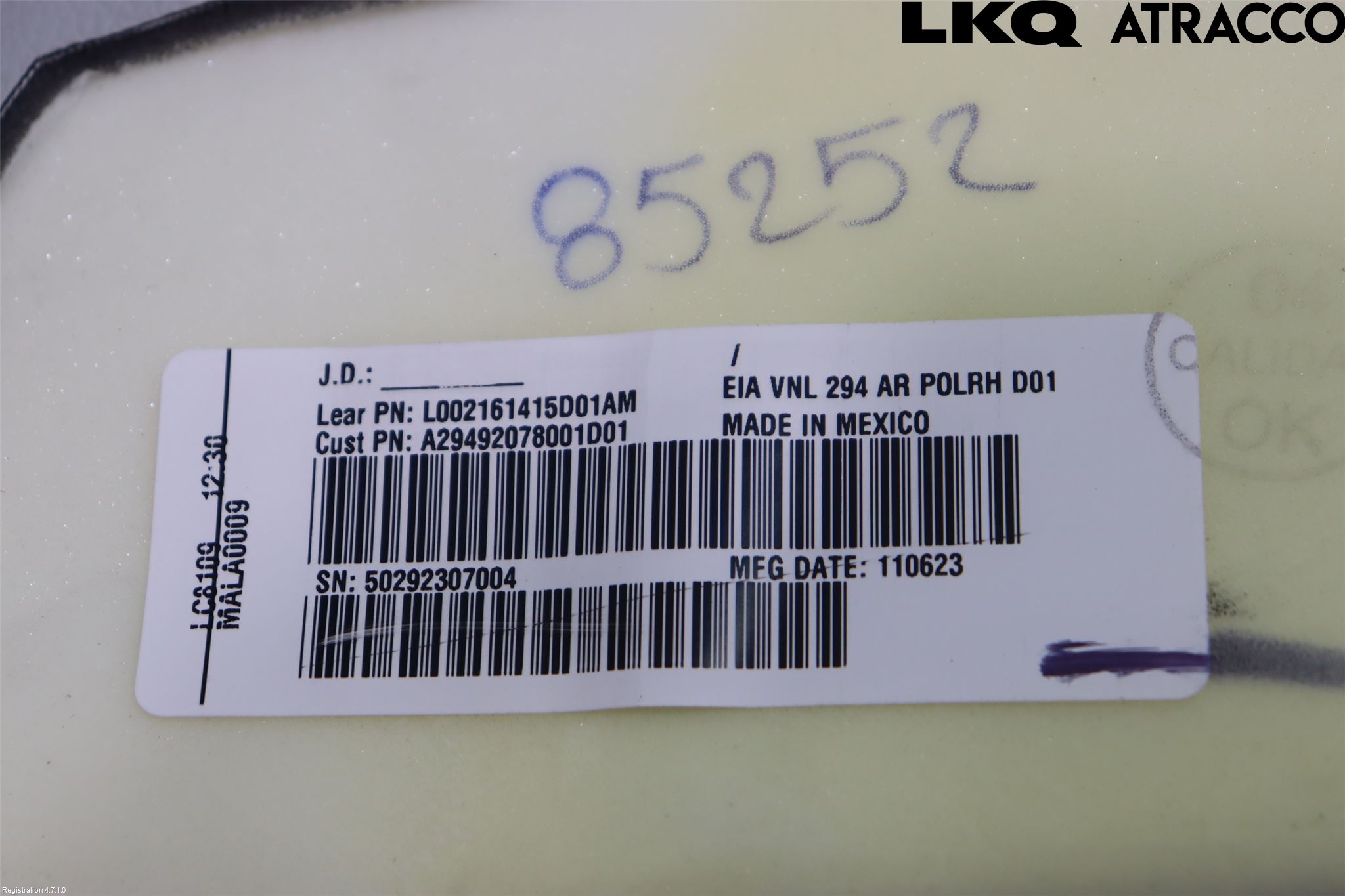 Mercedes-Benz MB EQE SUV (X294) 22- Innr Sidetrekk-Deksel
