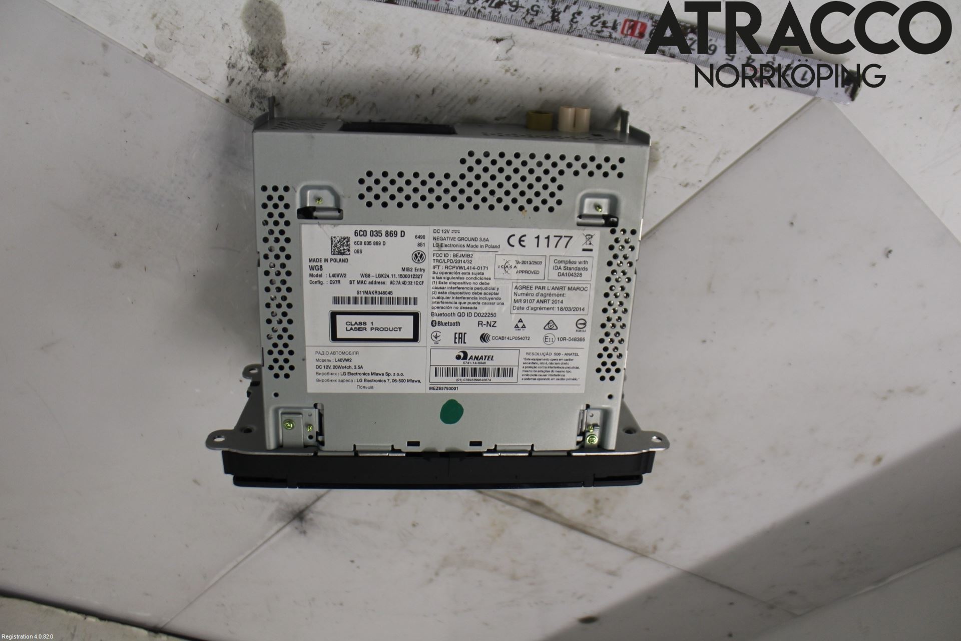 Volkswagen VW POLO 10-17 Stereo Radio Med Cd
