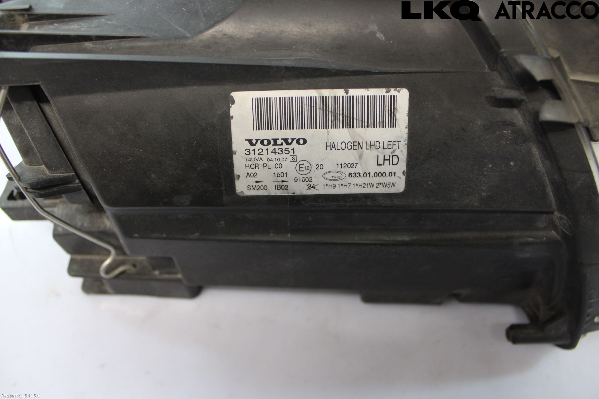 Volvo V70 08-13 Frontlykt Venstre