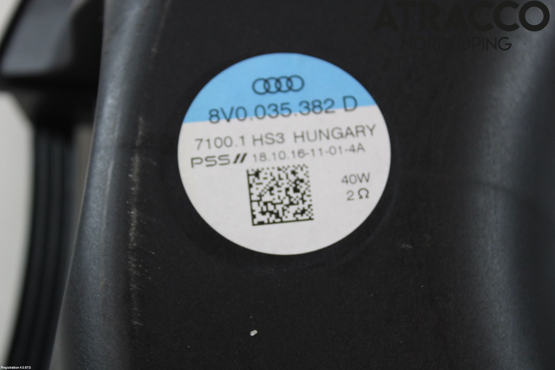 Audi A3/S3 8V 13-20 Innr Høyttaler