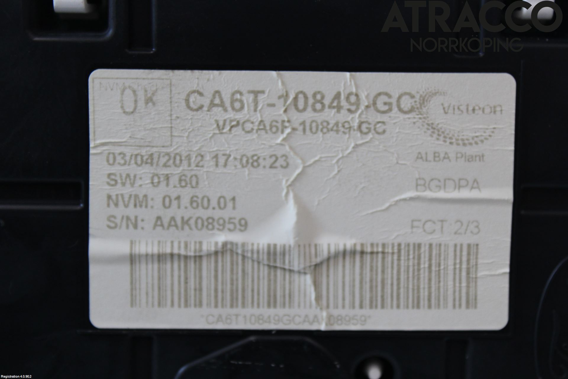 Ford FIESTA 09-12 Instr Kombinert