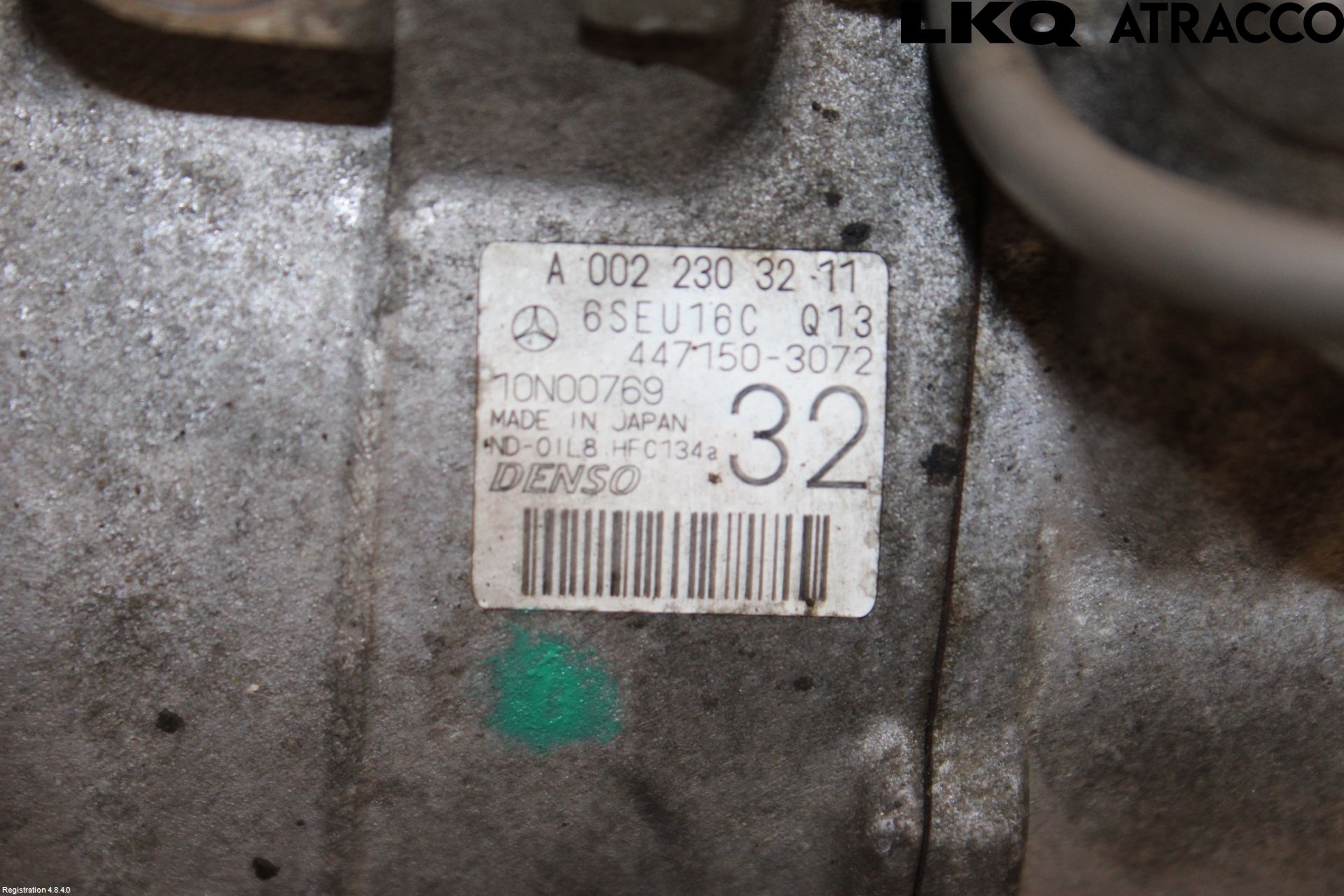 Mercedes-Benz MB E-KLASS (W212) 09-16 Varme Ac Kompressor