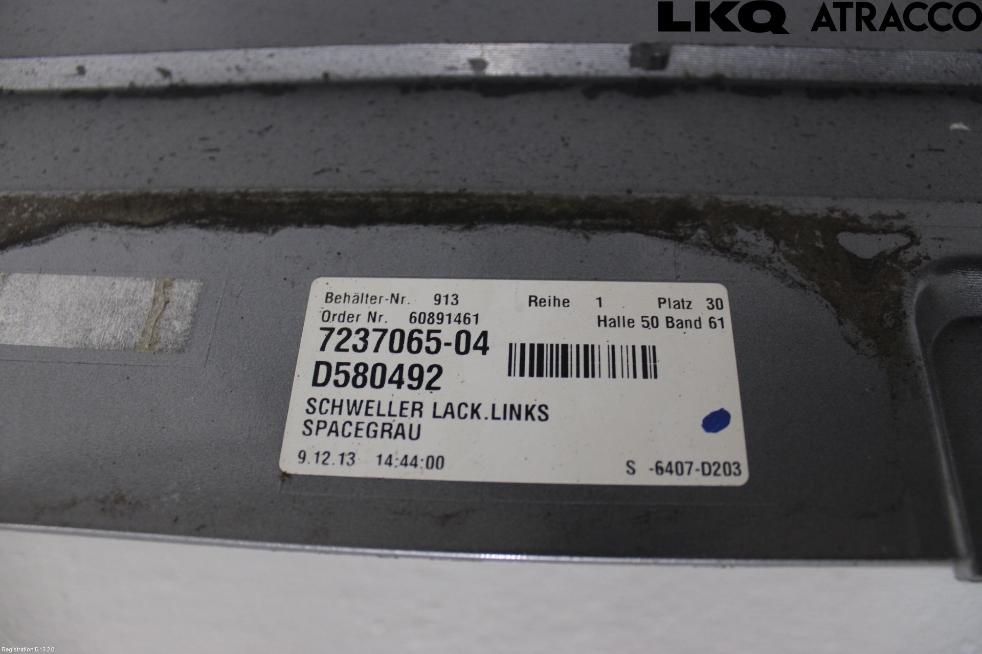 BMW 5 F10/F11/F18 09-17 Kanalskjørt Venstre