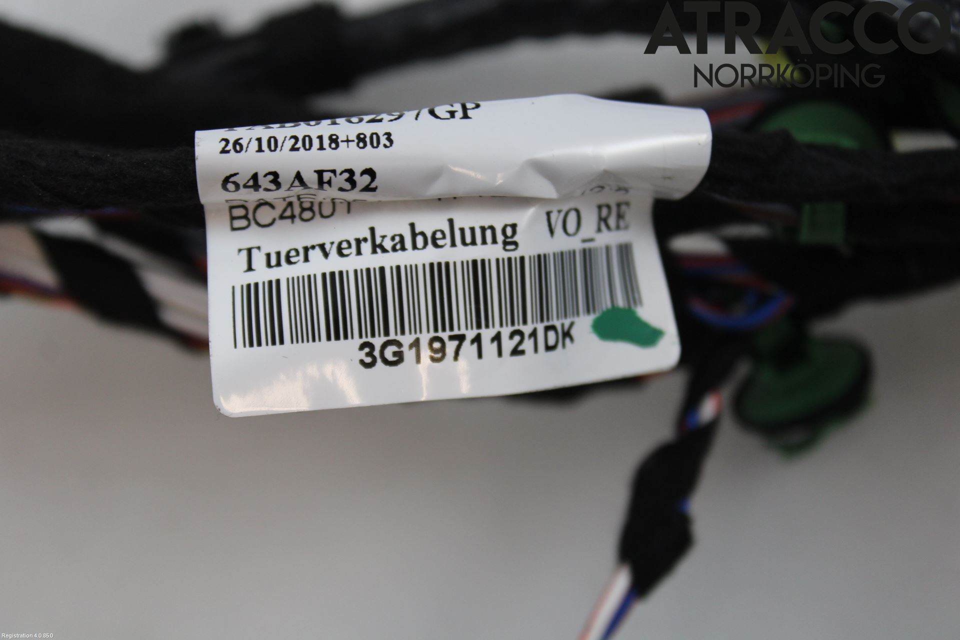 Volkswagen VW PASSAT 15-19 Ledningsnett